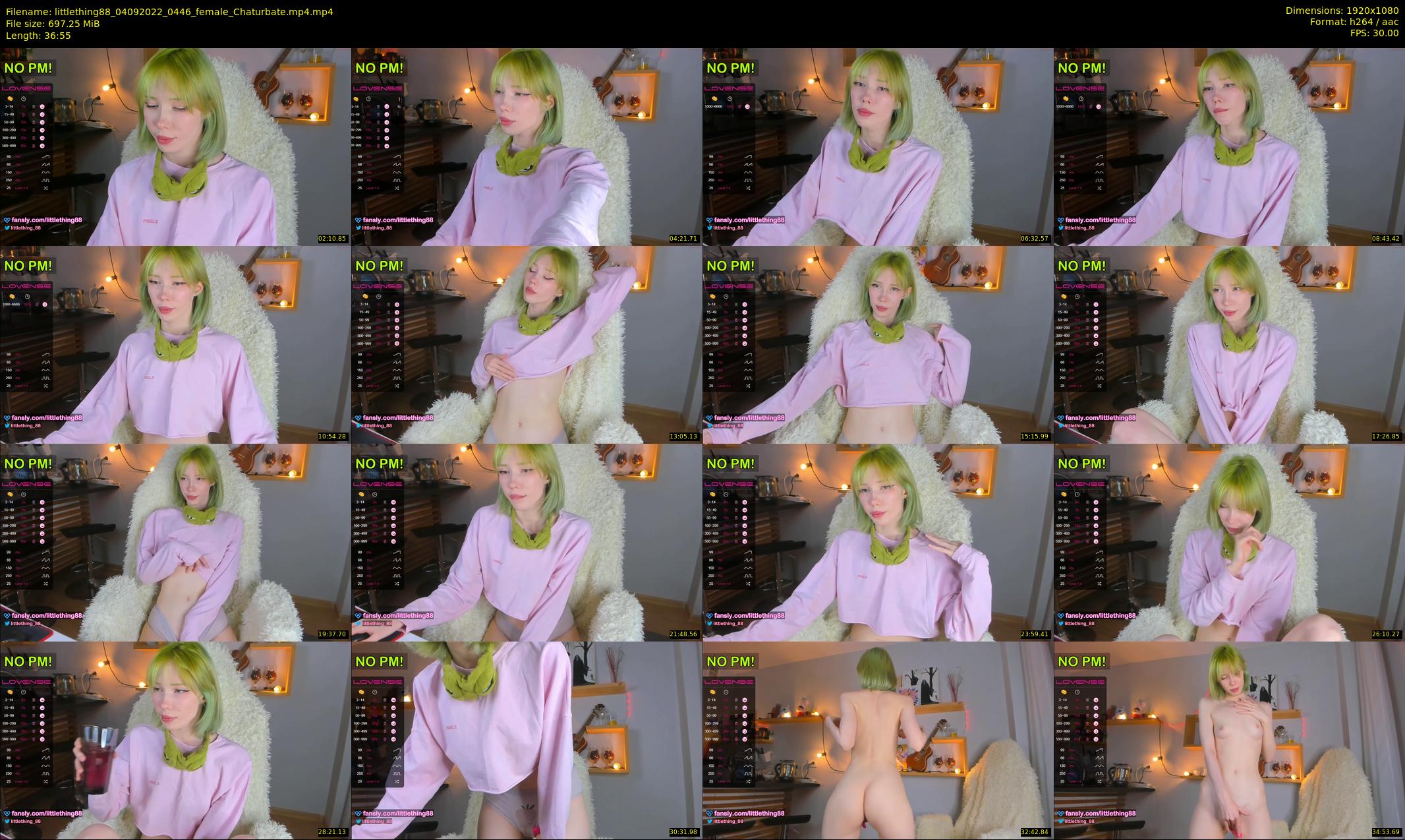littlething88 — 37 minute Chaturbate female cam show recording, 1080p, Sep 4, 2022