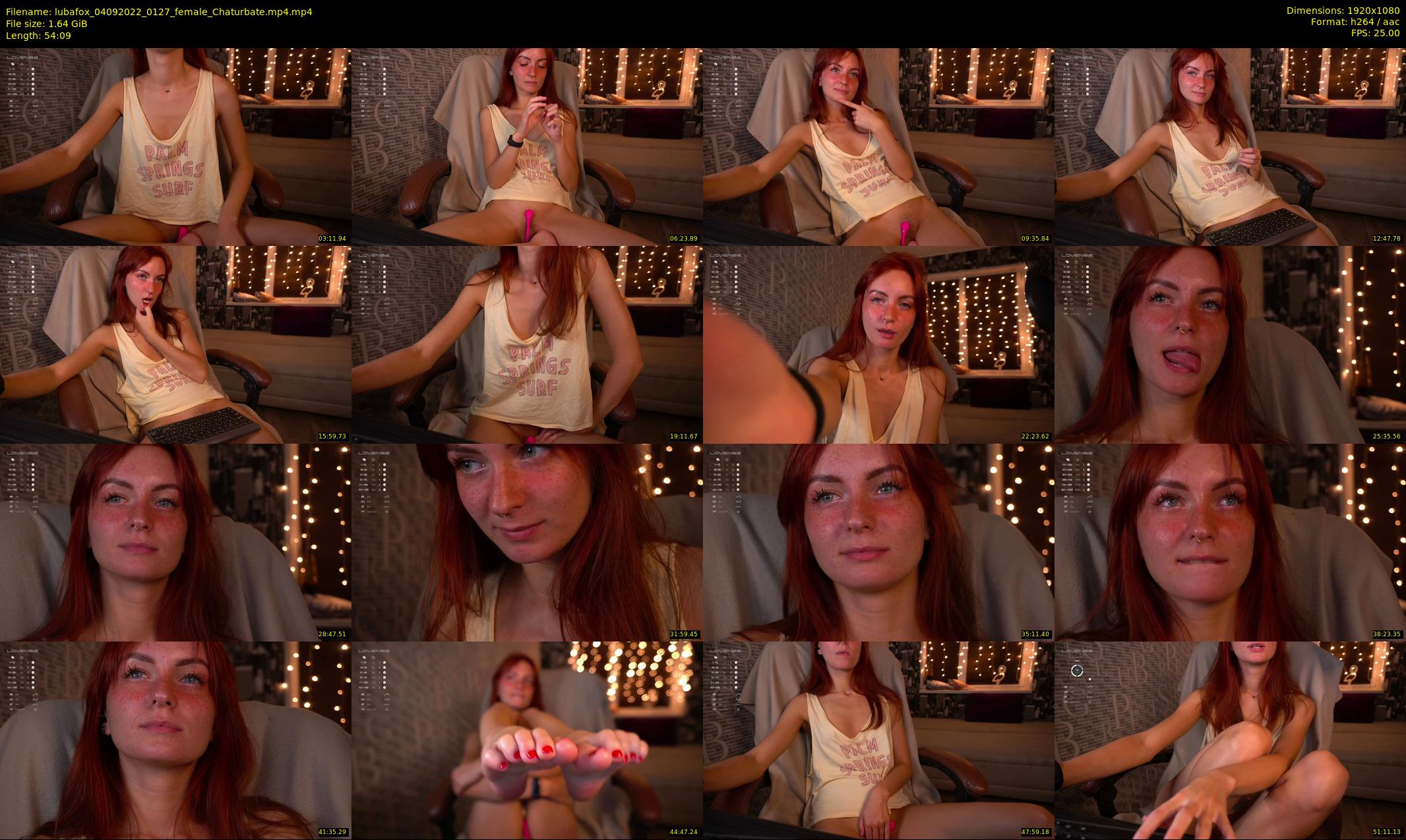 lubafox — 55 minute Chaturbate female cam show recording, 1080p, Sep 4, 2022