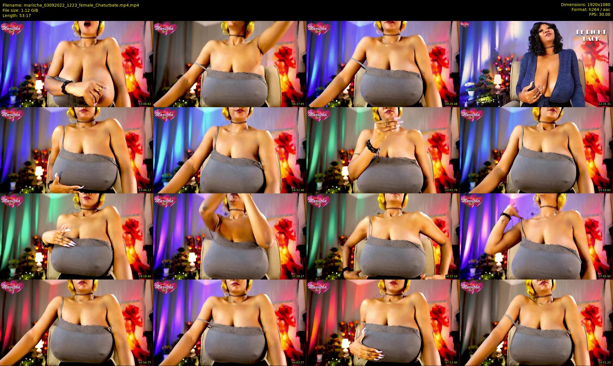 mariicha — 54 minute Chaturbate female cam show recording, 1080p, Sep 3, 2022
