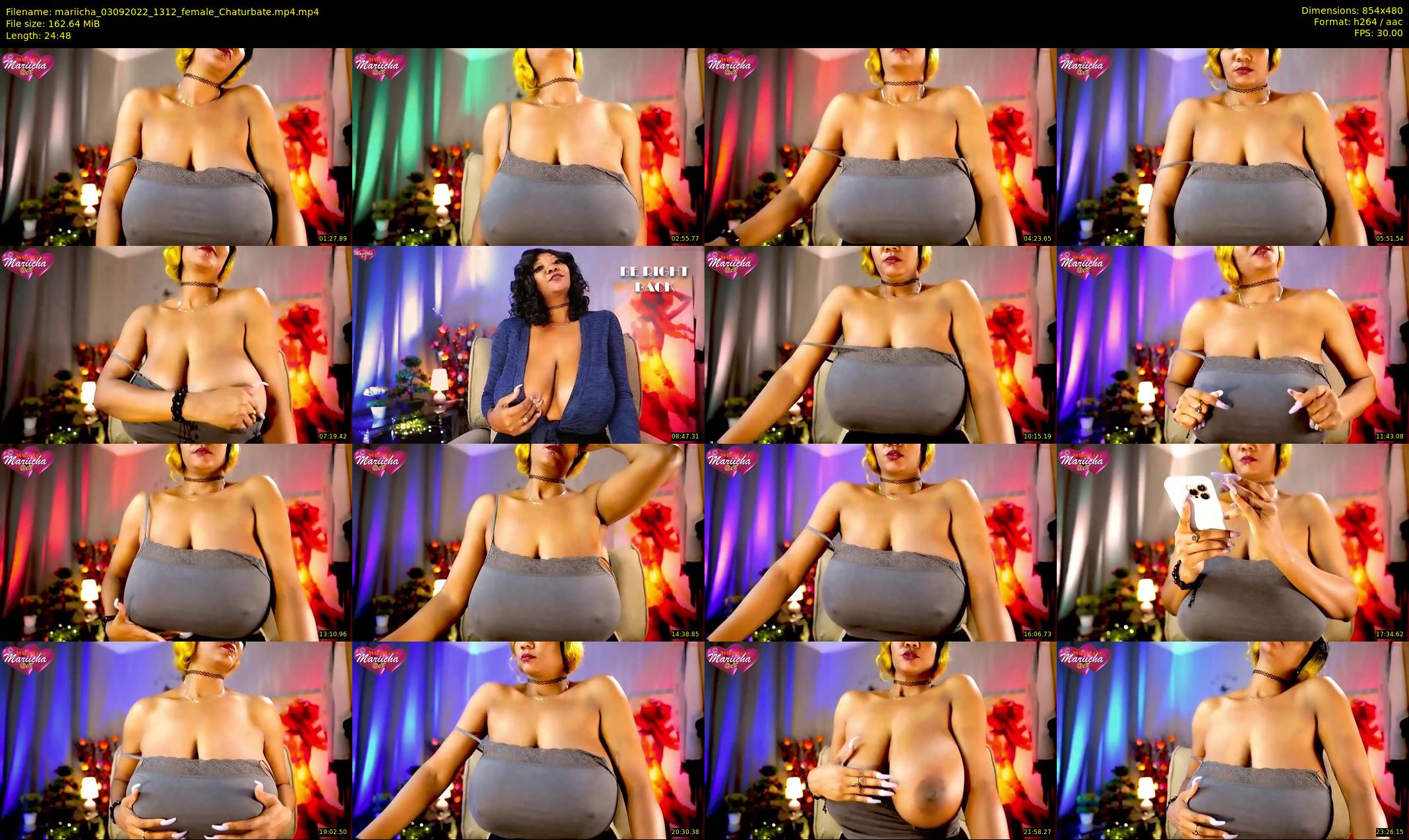 mariicha — 25 minute Chaturbate female cam show recording, 480p, Sep 3, 2022