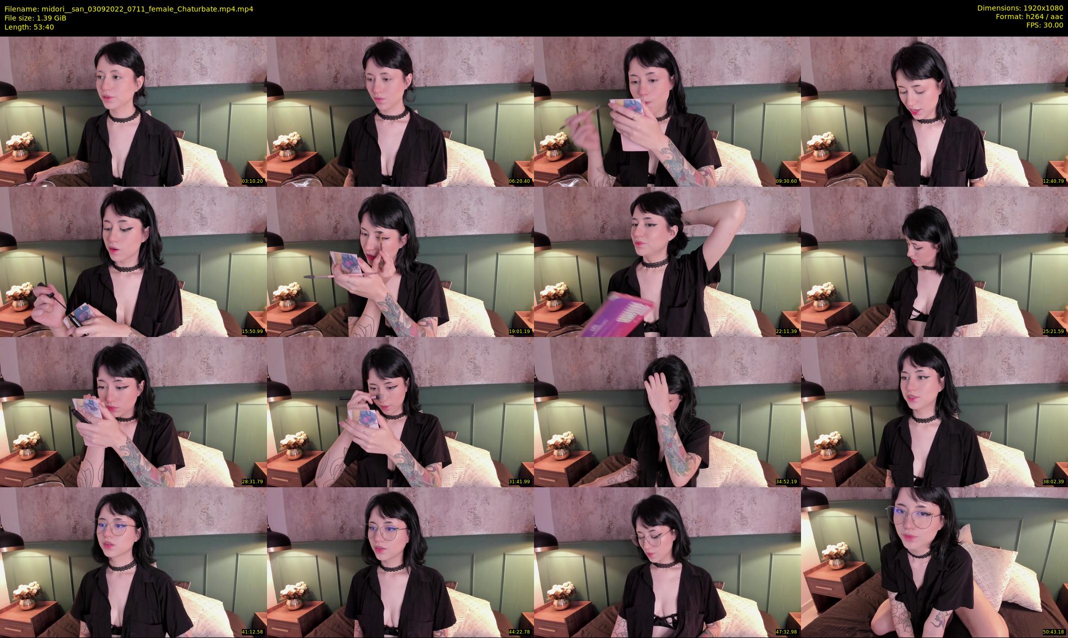 midori__san — 54 minute Chaturbate female cam show recording, 1080p, Sep 3, 2022