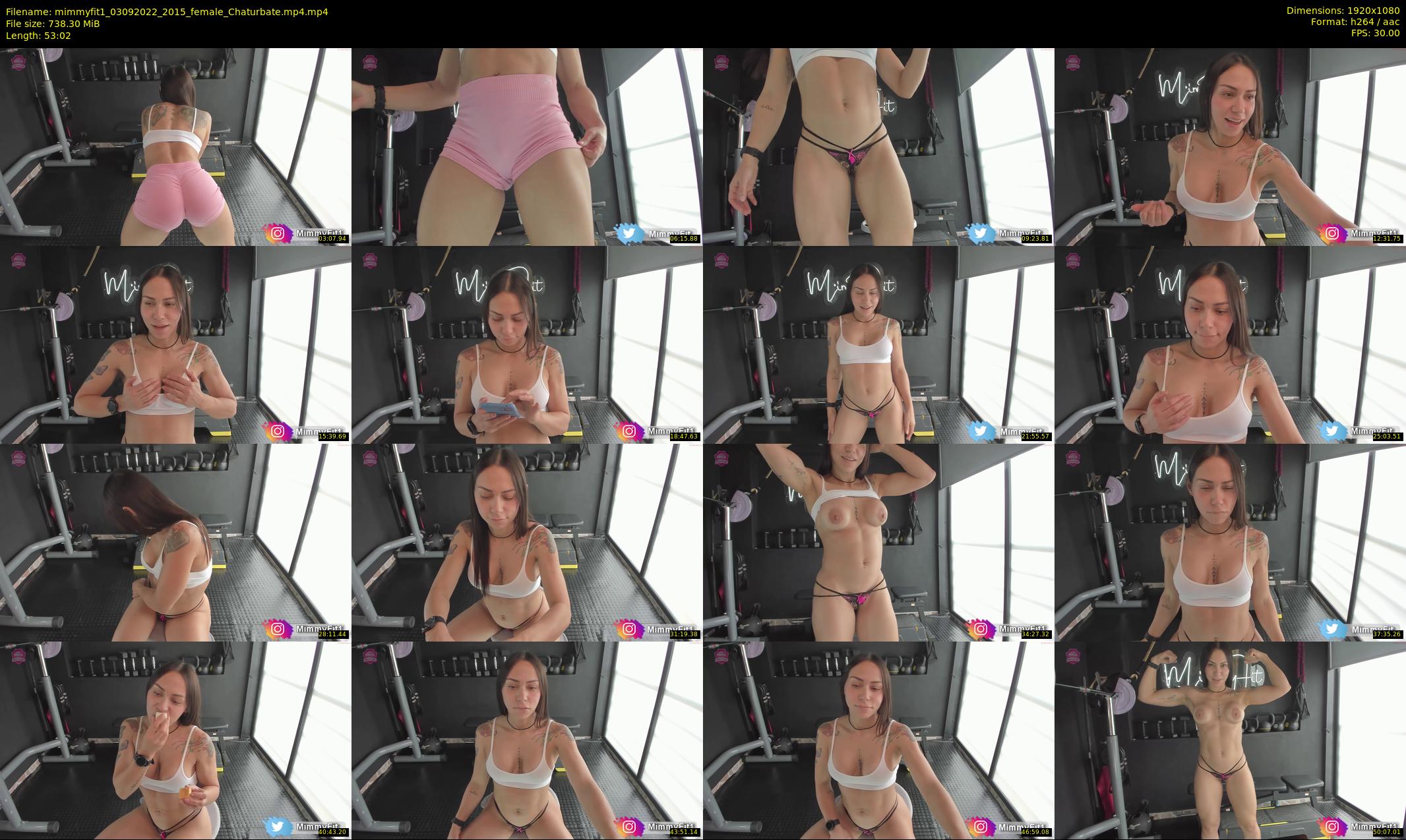 mimmyfit1 — 54 minute Chaturbate female cam show recording, 1080p, Sep 3, 2022