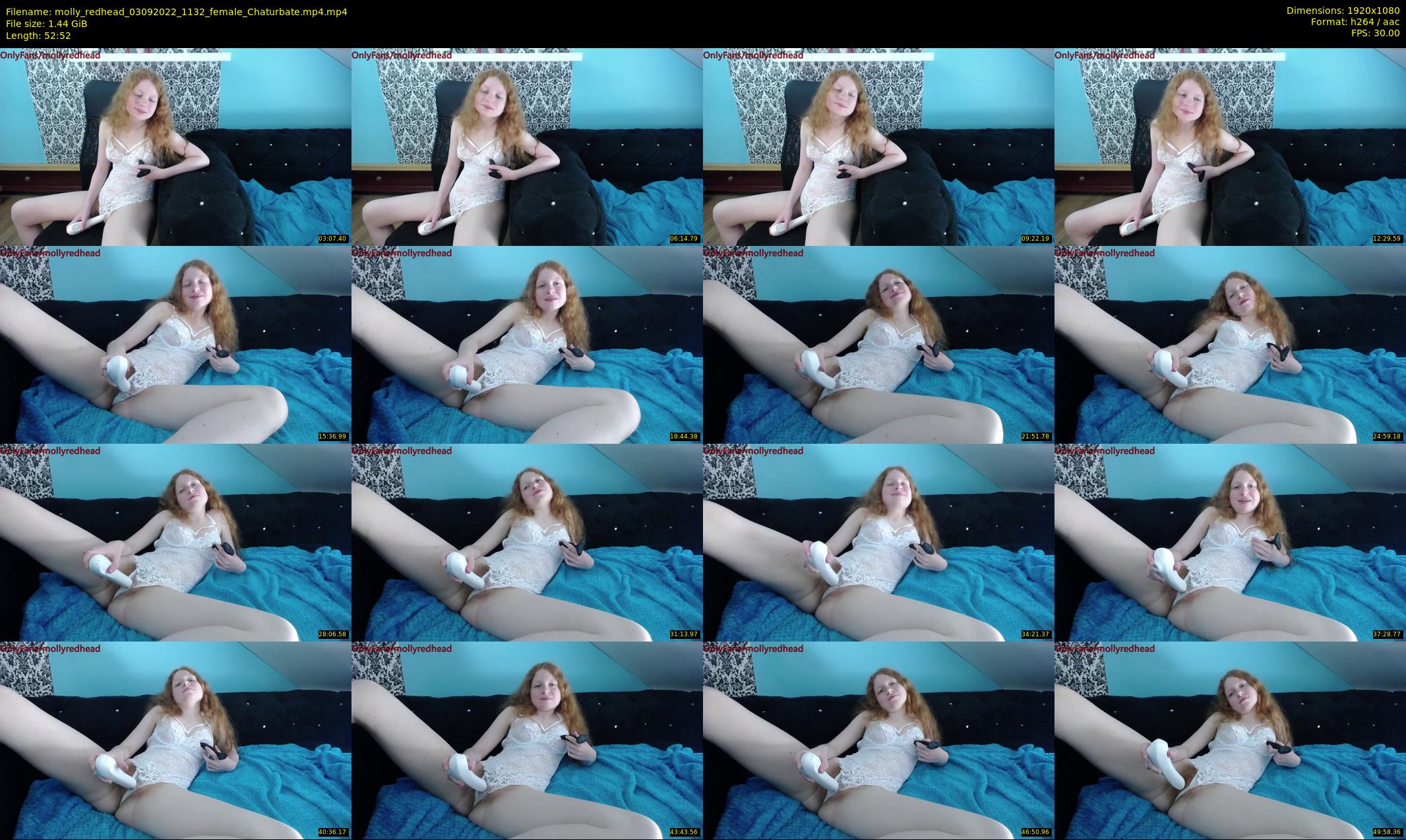 molly_redhead — 53 minute Chaturbate female cam show recording, 1080p, Sep 3, 2022