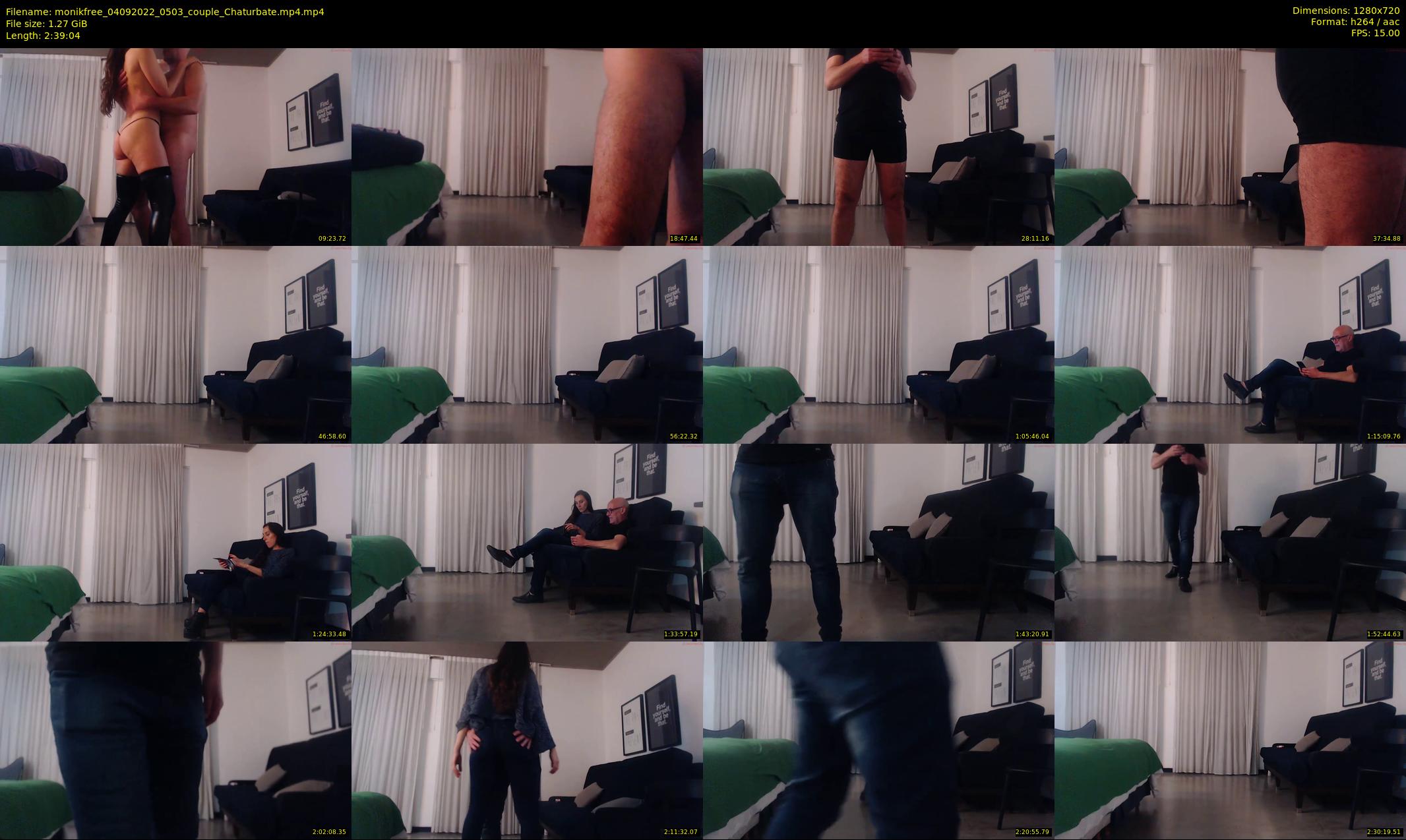 monikfree — 160 minute Chaturbate couple cam show recording, 720p, Sep 4, 2022