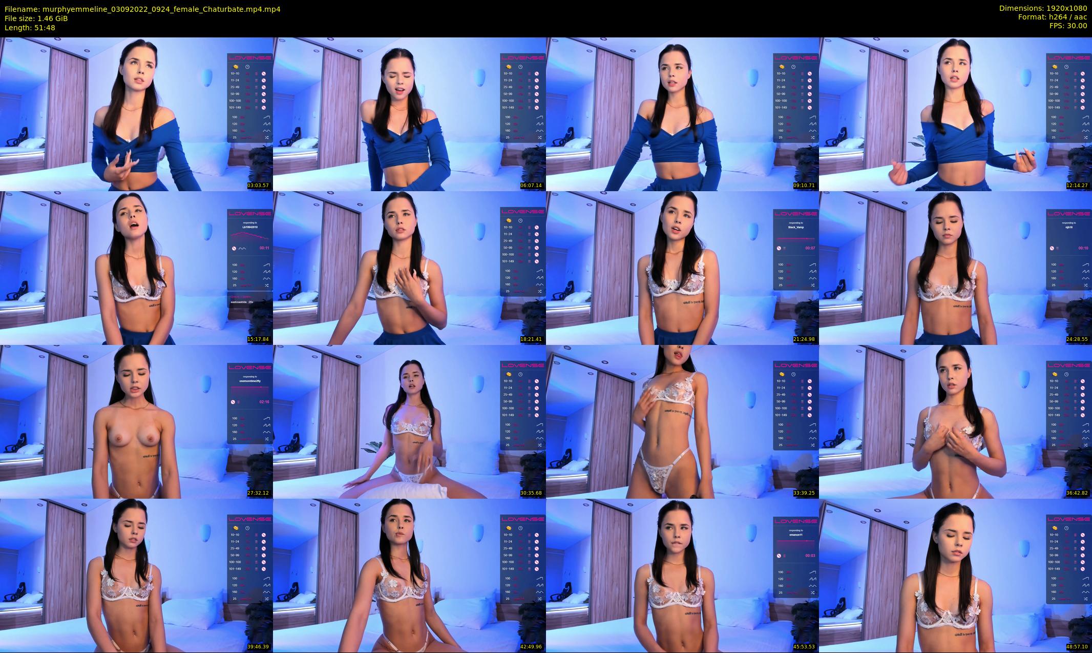 murphyemmeline — 52 minute Chaturbate female cam show recording, 1080p, Sep 3, 2022