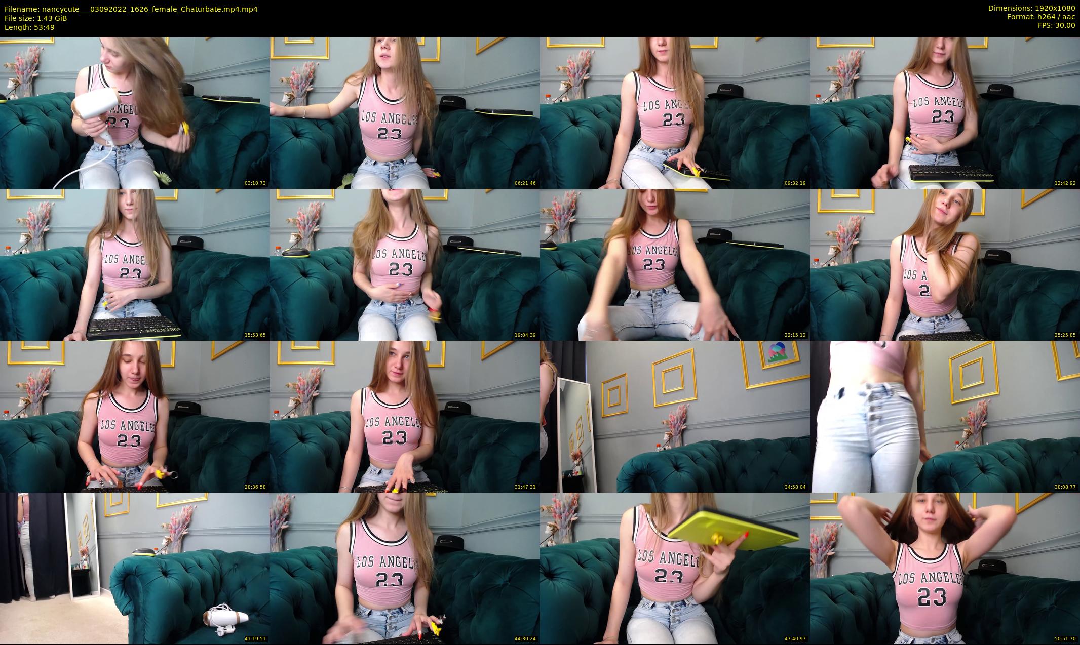 nancycute__ — 54 minute Chaturbate female cam show recording, 1080p, Sep 3, 2022