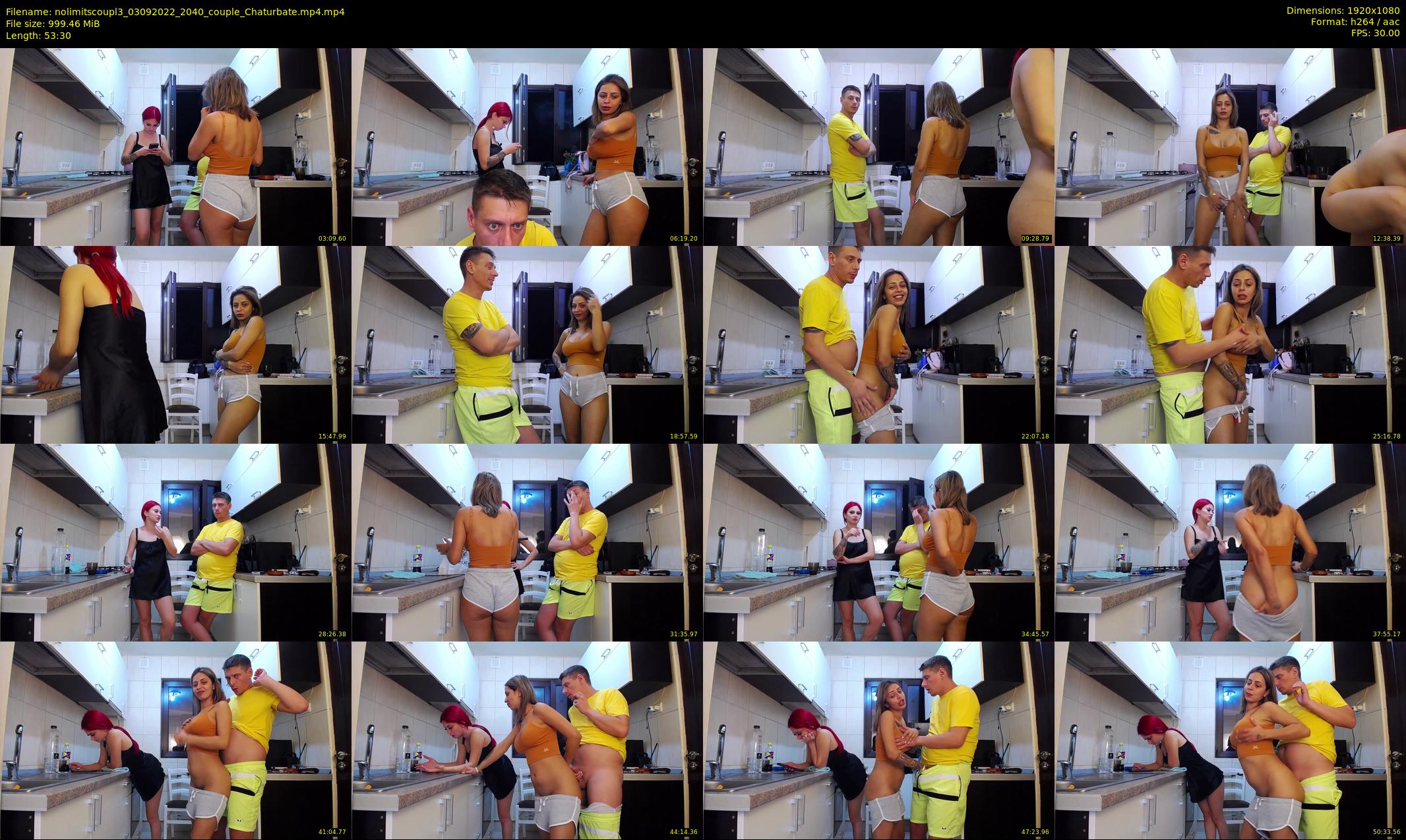 nolimitscoupl3 — 54 minute Chaturbate couple cam show recording, 1080p, Sep 3, 2022