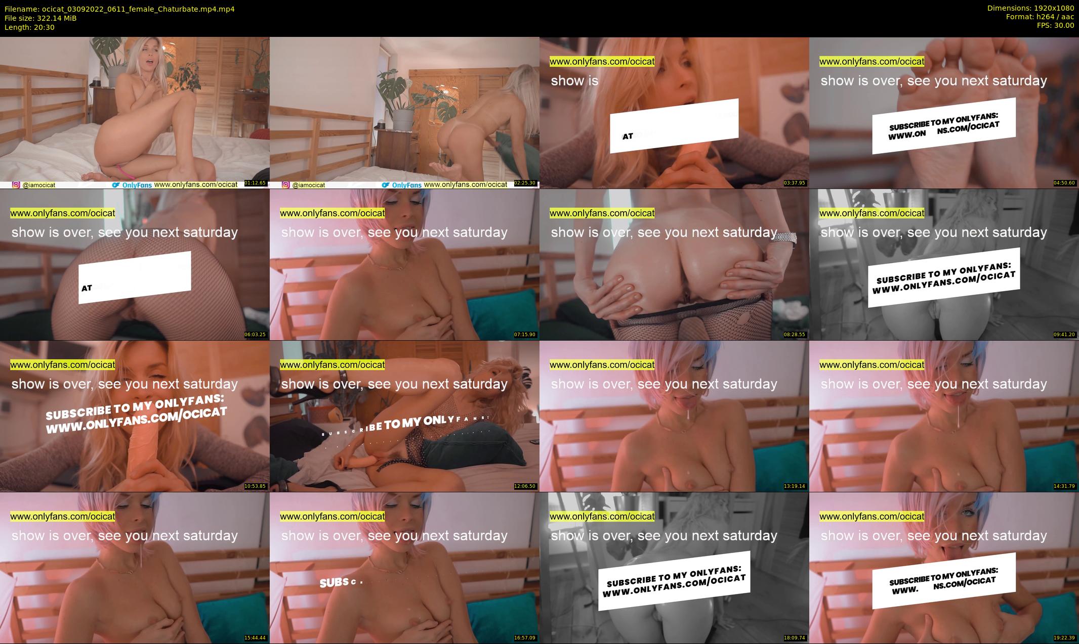 ocicat — 21 minute Chaturbate female cam show recording, 1080p, Sep 3, 2022