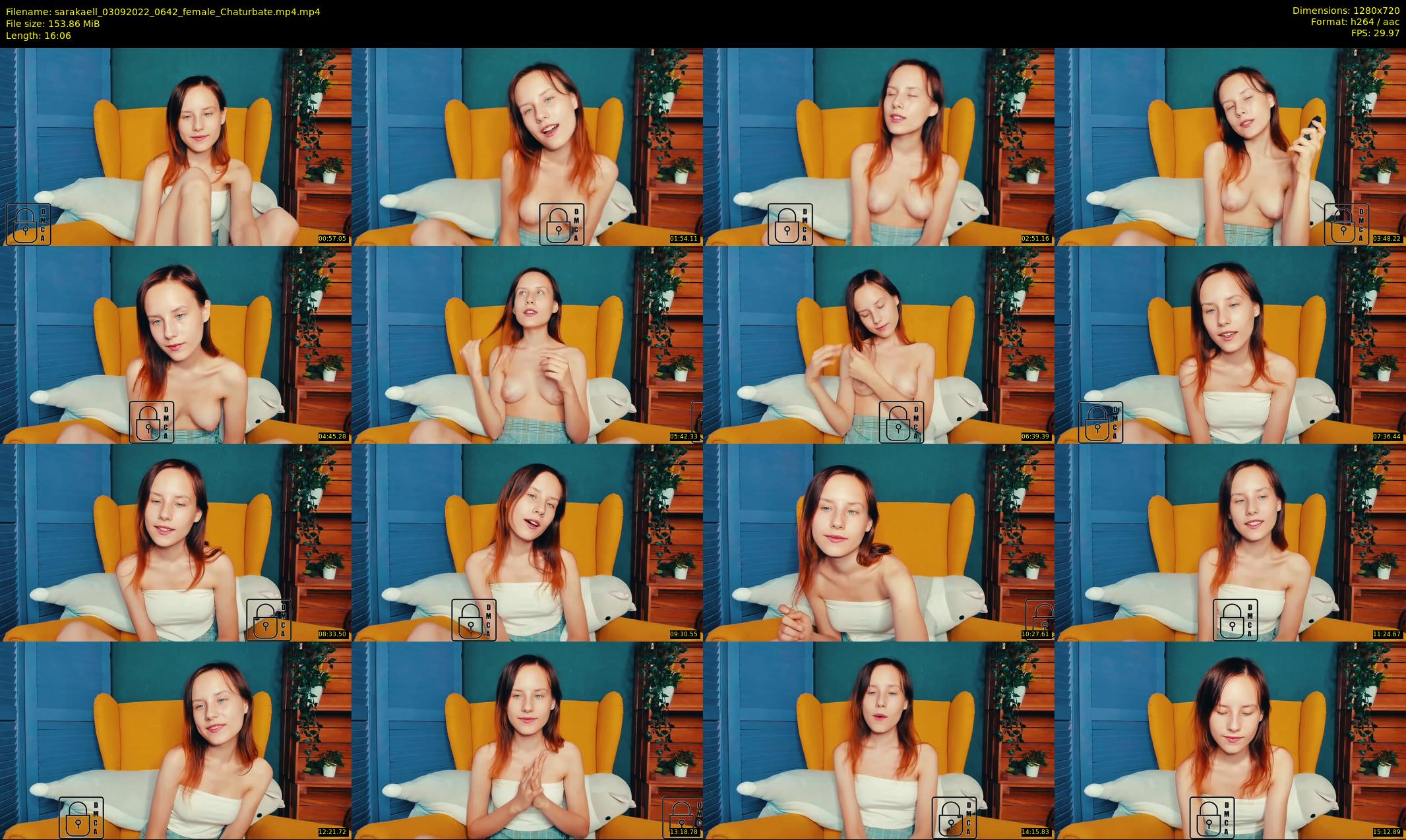 sarakaell — 17 minute Chaturbate female cam show recording, 720p, Sep 3, 2022