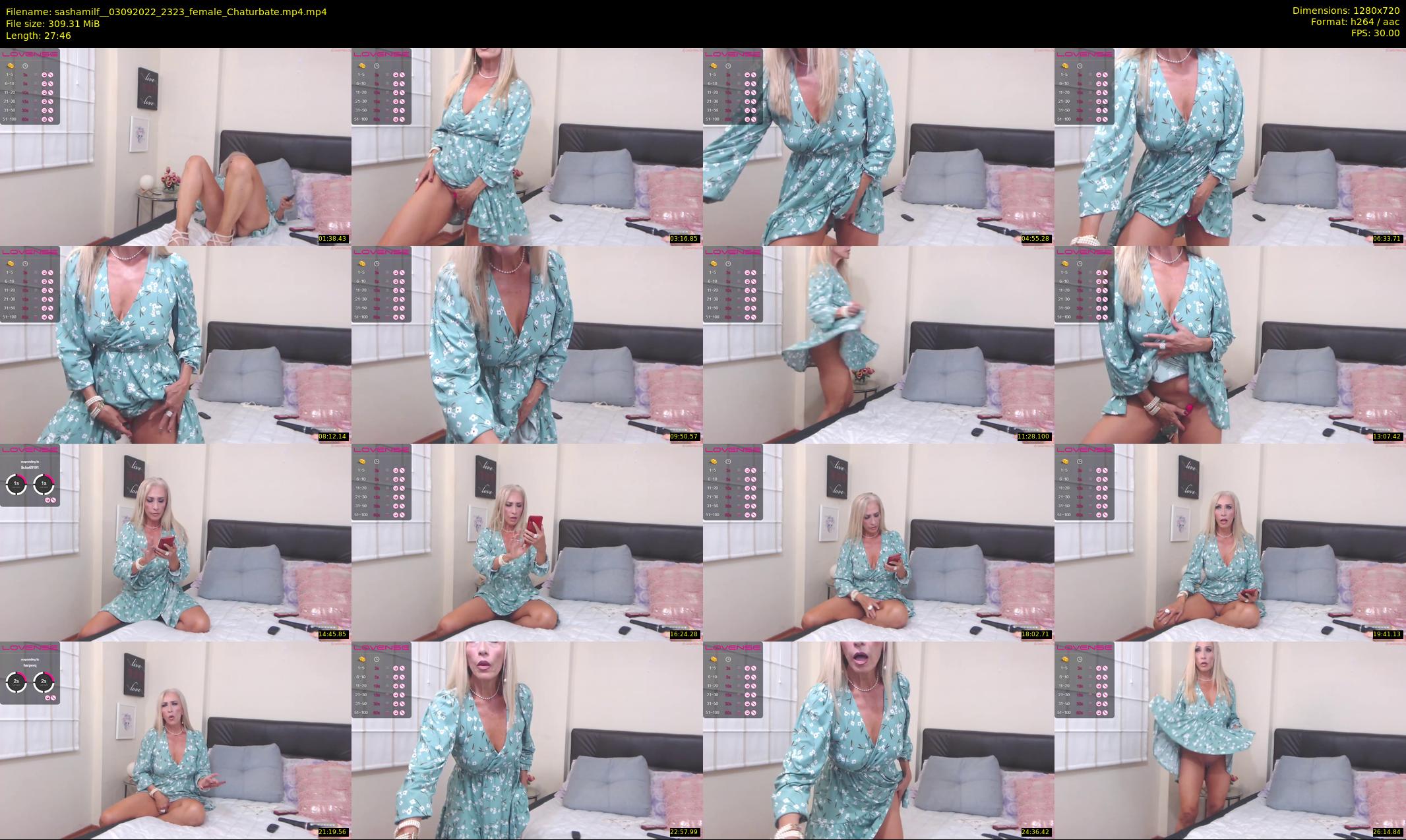 sashamilf_ — 28 minute Chaturbate female cam show recording, 720p, Sep 3, 2022