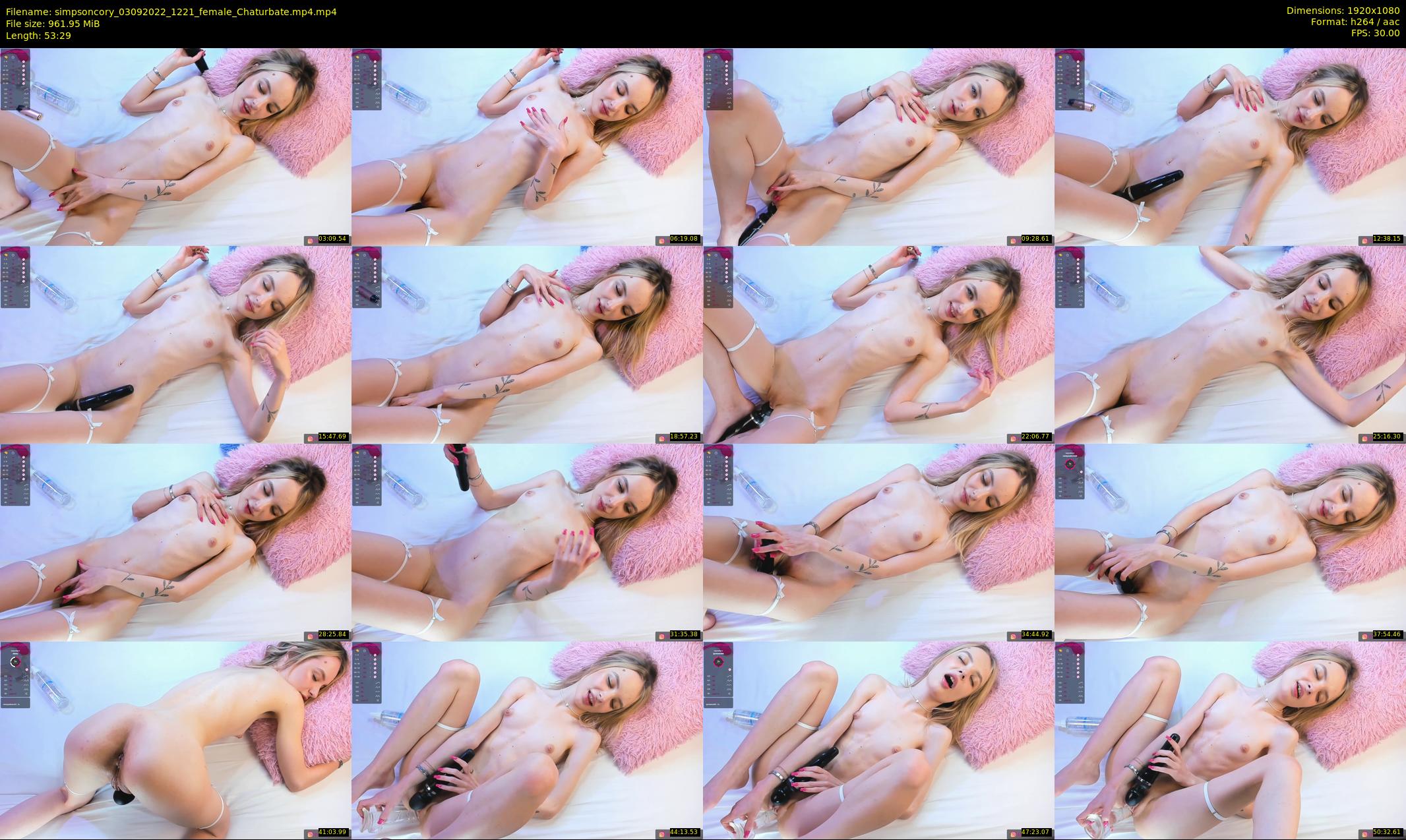 simpsoncory — 54 minute Chaturbate female cam show recording, 1080p, Sep 3, 2022