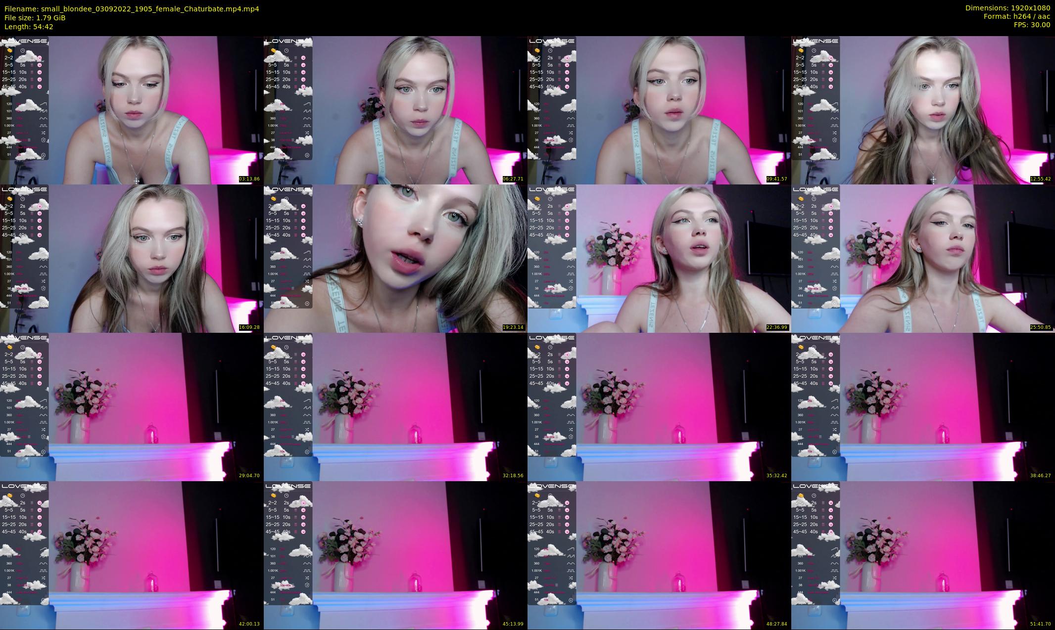 small_blondee — 55 minute Chaturbate female cam show recording, 1080p, Sep 3, 2022