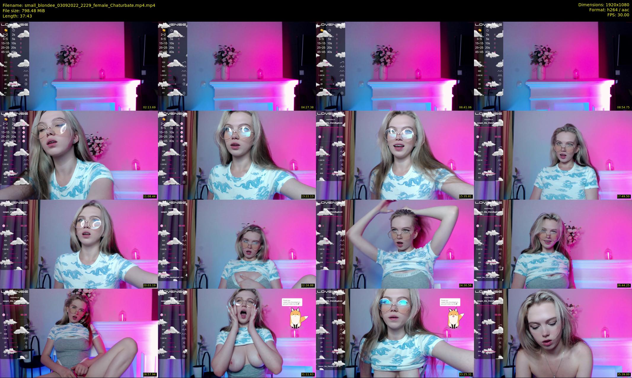 small_blondee — 38 minute Chaturbate female cam show recording, 1080p, Sep 3, 2022