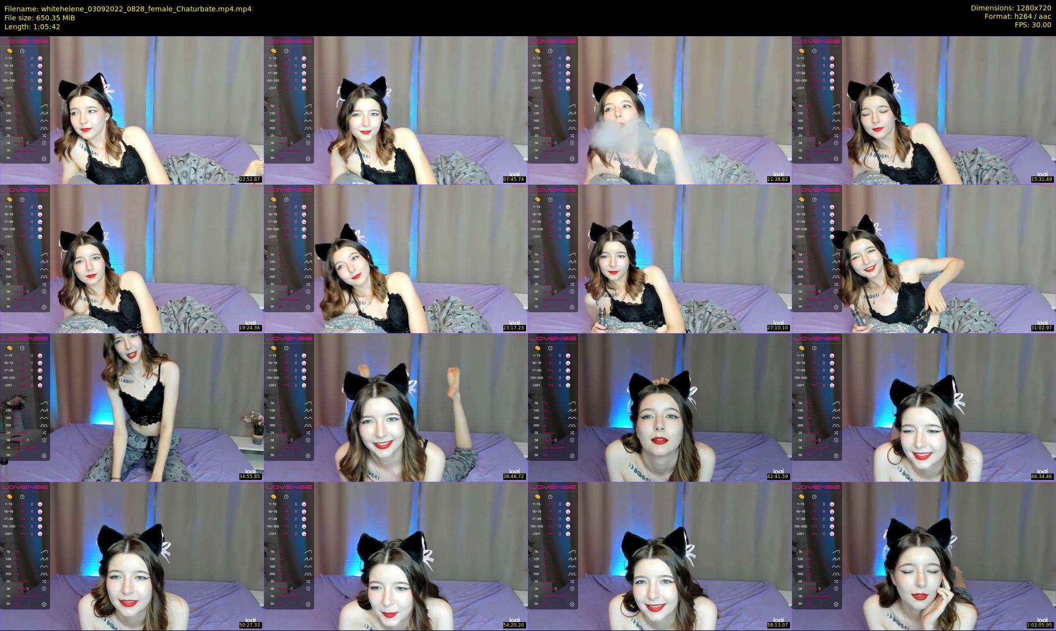 whitehelene — 66 minute Chaturbate female cam show recording, 720p, Sep 3, 2022