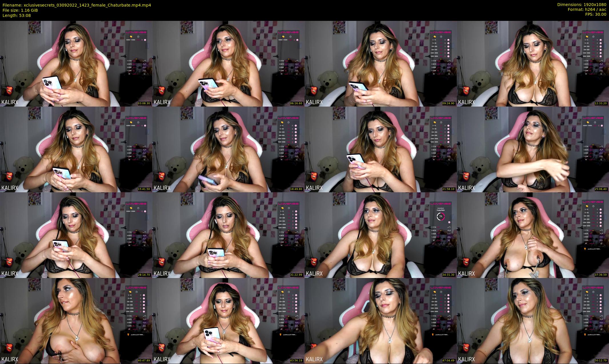 xclusivesecrets — 54 minute Chaturbate female cam show recording, 1080p, Sep 3, 2022