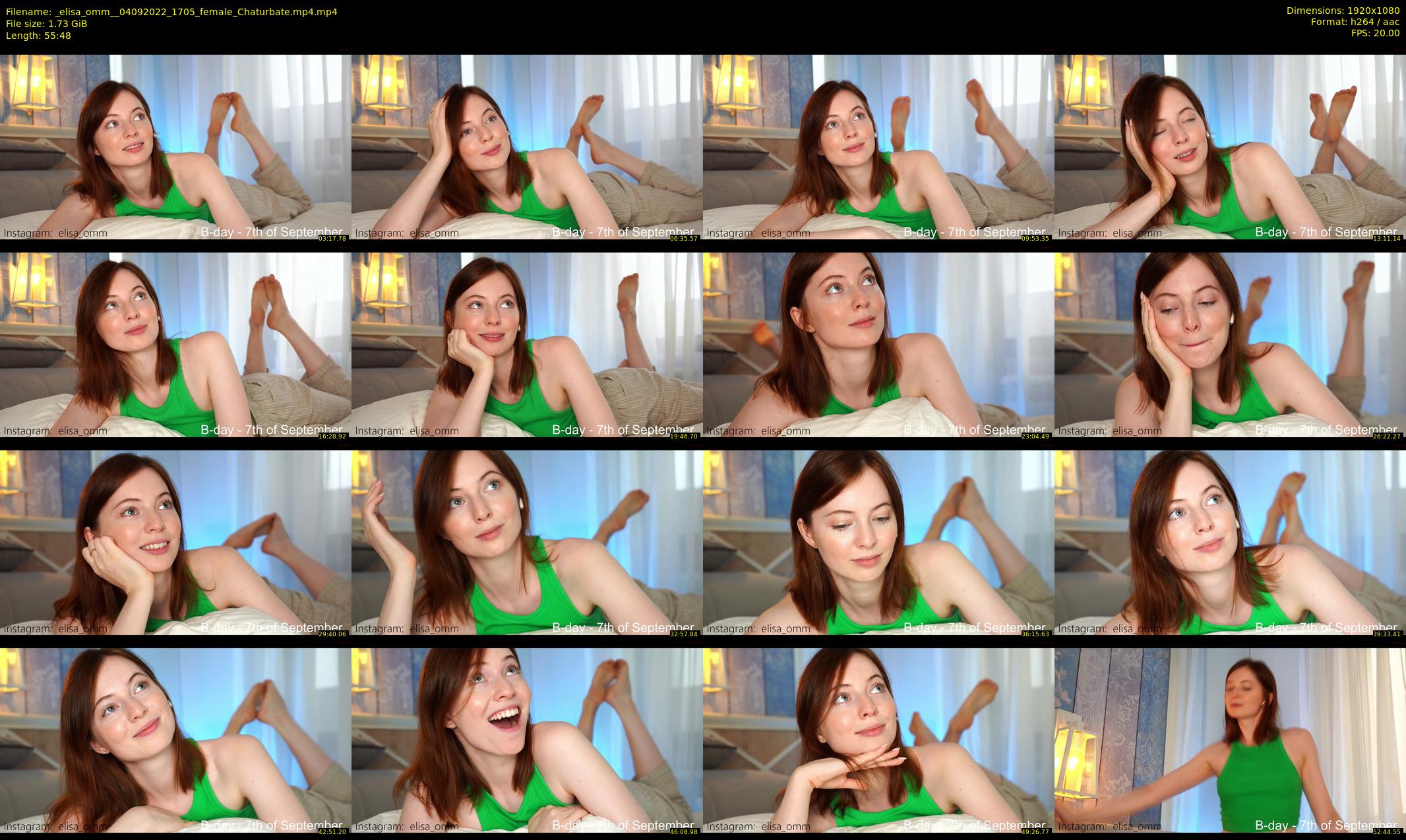 _elisa_omm_ — 56 minute Chaturbate female cam show recording, 1080p, Sep 4, 2022
