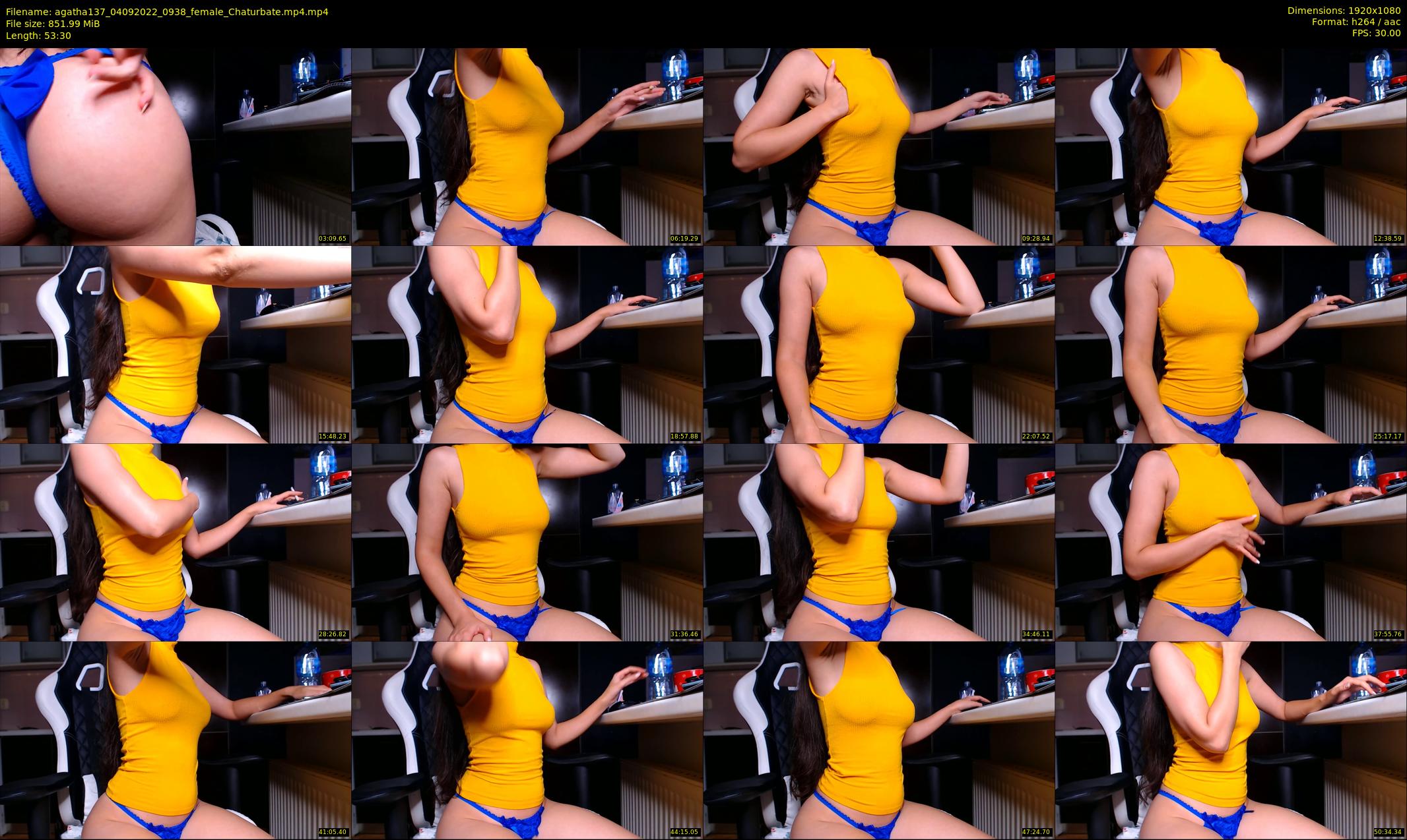 agatha137 — 54 minute Chaturbate female cam show recording, 1080p, Sep 4, 2022