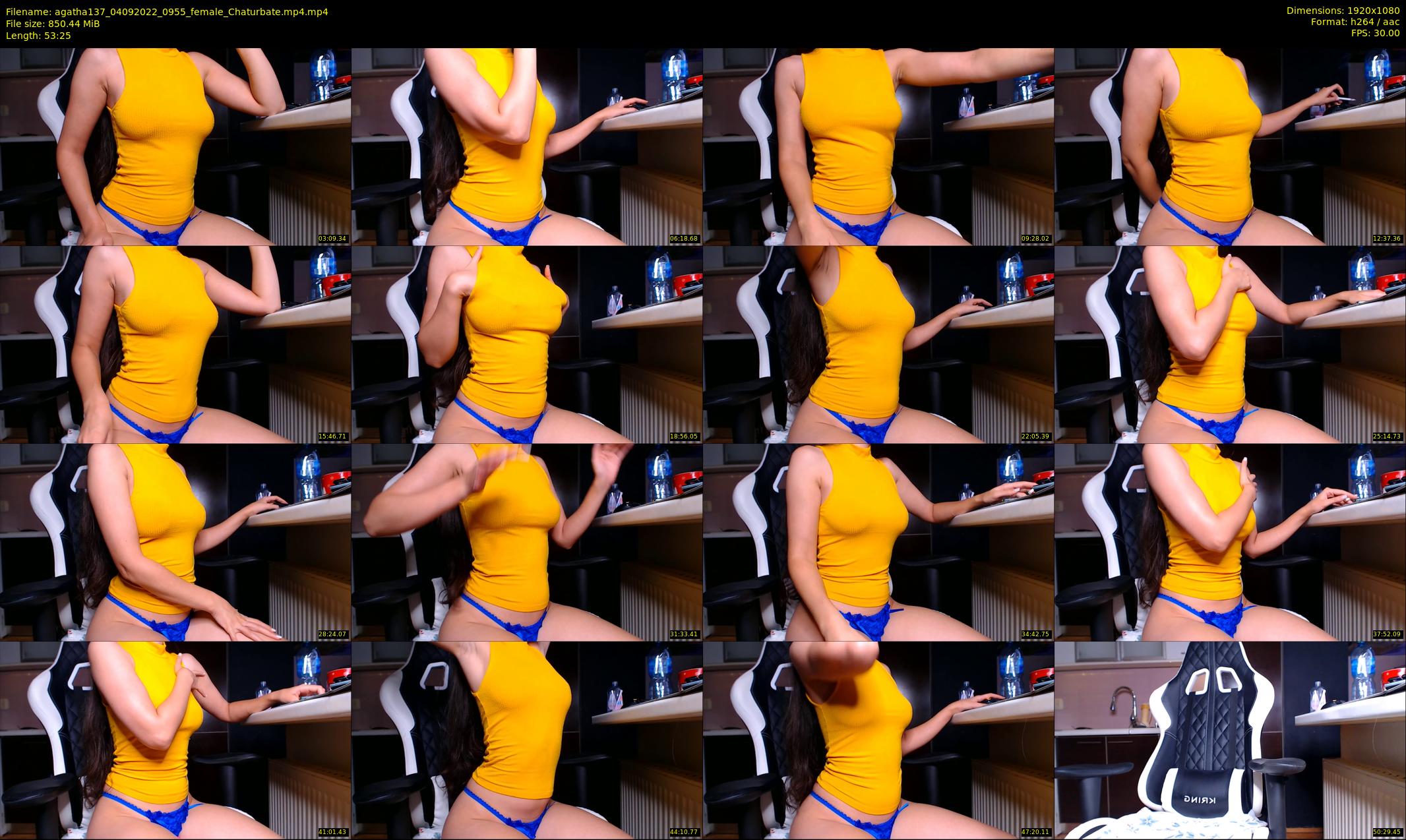 agatha137 — 54 minute Chaturbate female cam show recording, 1080p, Sep 4, 2022