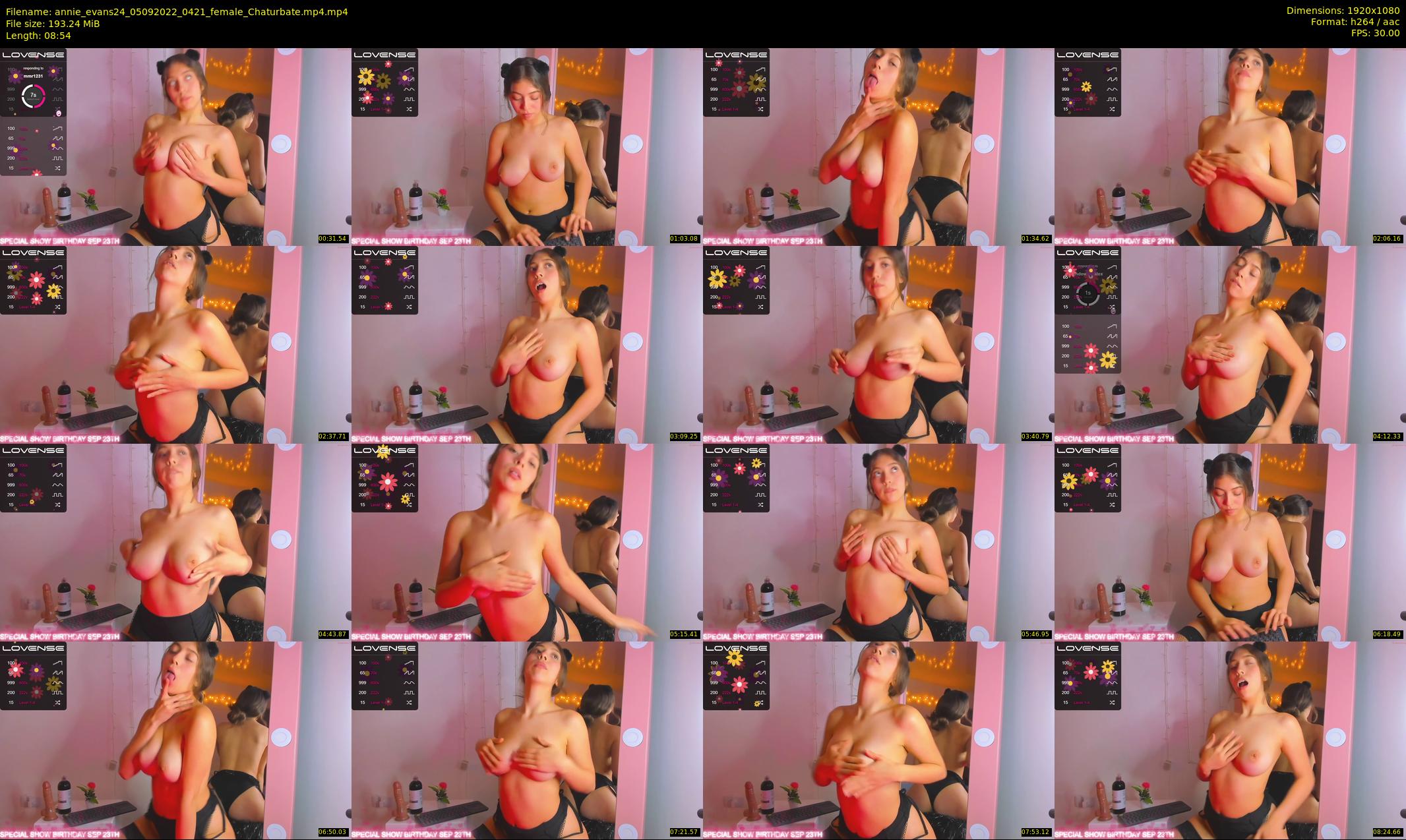 annie_evans24 — 9 minute Chaturbate female cam show recording, 1080p, Sep 5, 2022