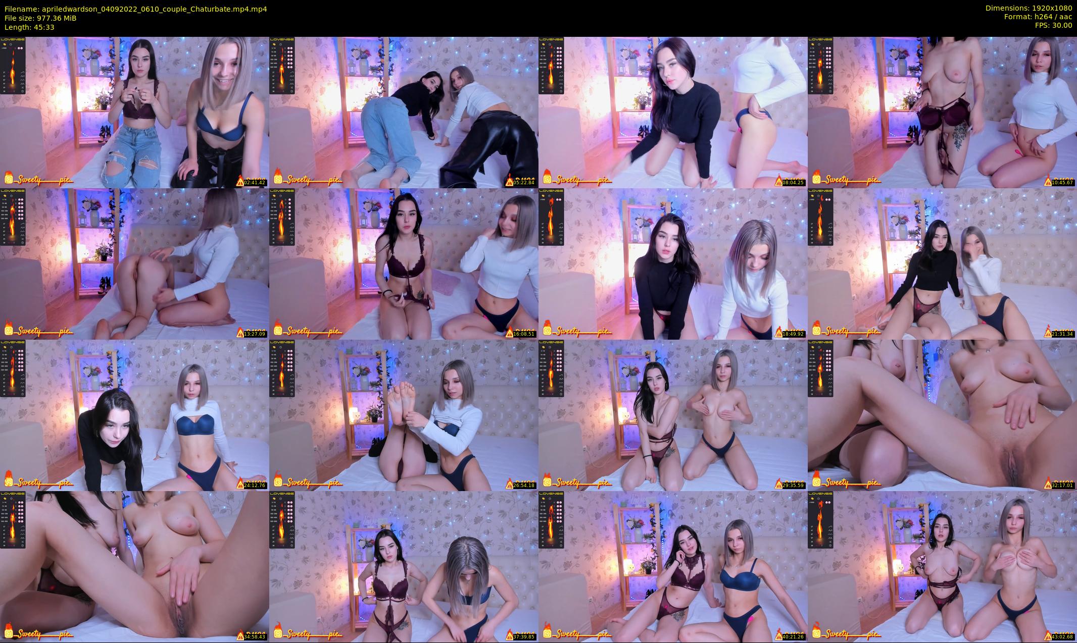 apriledwardson — 46 minute Chaturbate couple cam show recording, 1080p, Sep 4, 2022