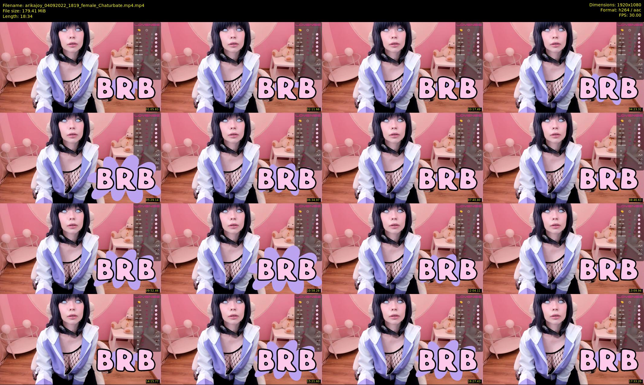 arikajoy — 19 minute Chaturbate female cam show recording, 1080p, Sep 4, 2022