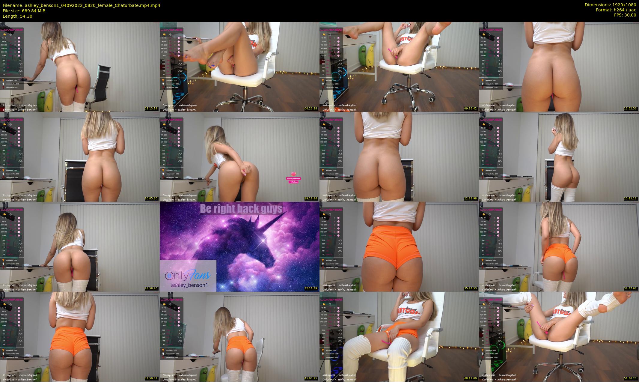 ashley_benson1 — 55 minute Chaturbate female cam show recording, 1080p, Sep 4, 2022