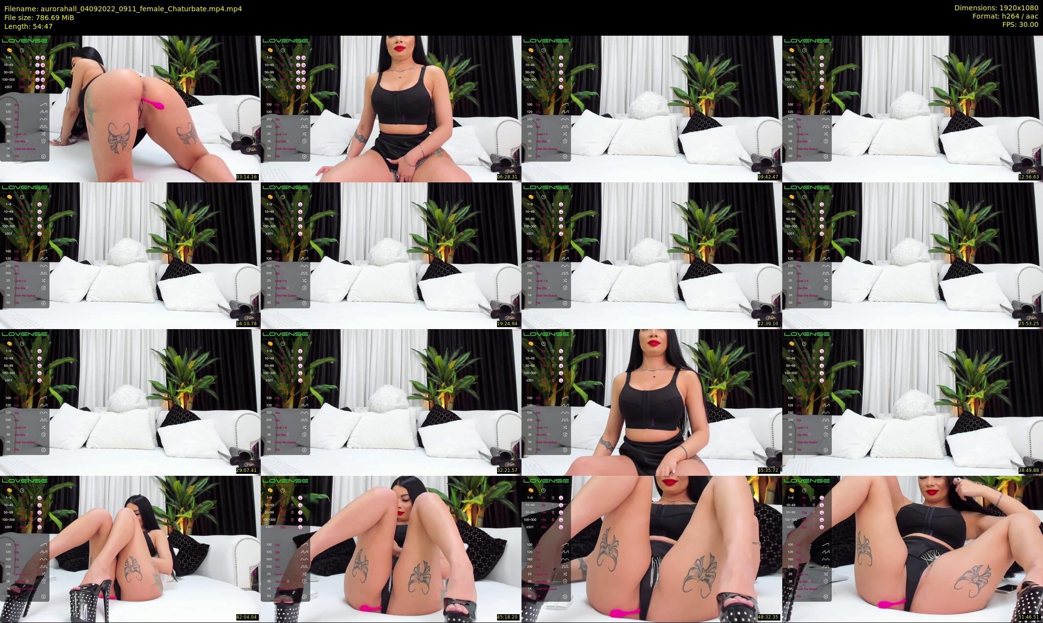 aurorahall — 55 minute Chaturbate female cam show recording, 1080p, Sep 4, 2022