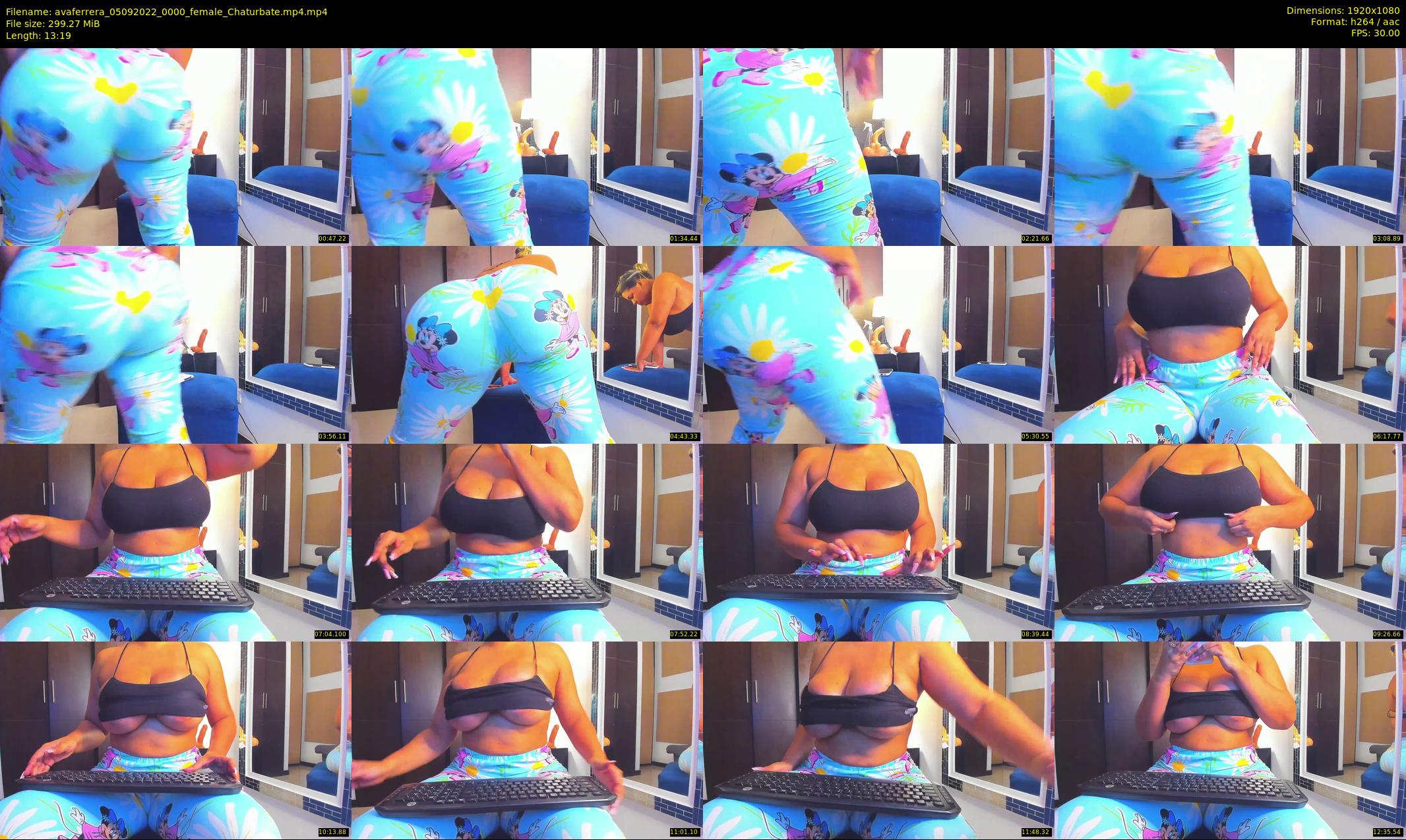 avaferrera — 14 minute Chaturbate female cam show recording, 1080p, Sep 5, 2022