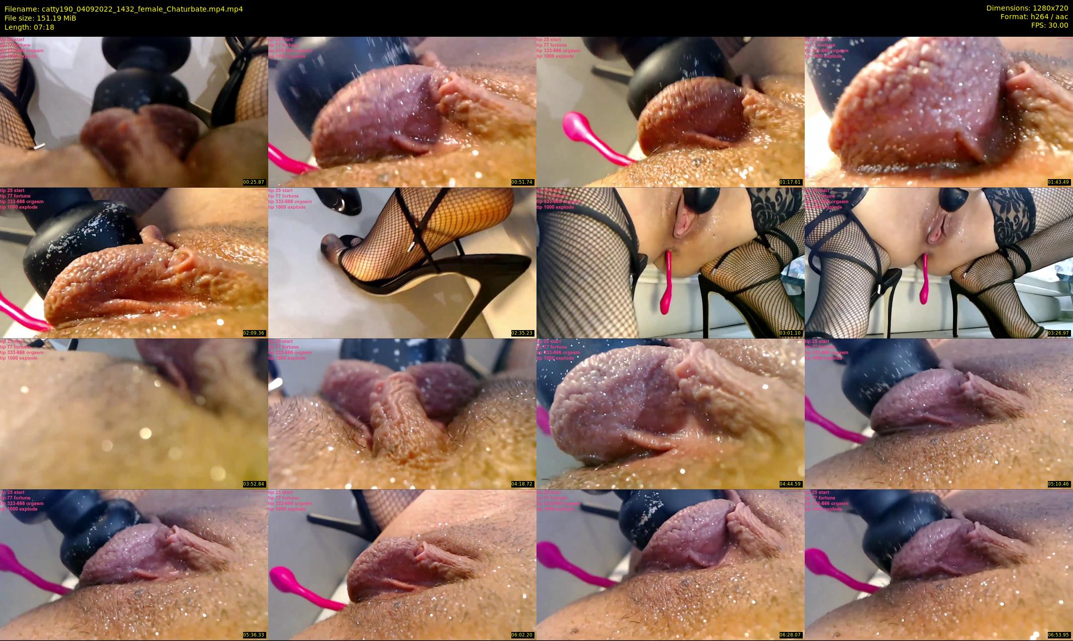 catty190 — 8 minute Chaturbate female cam show recording, 720p, Sep 4, 2022