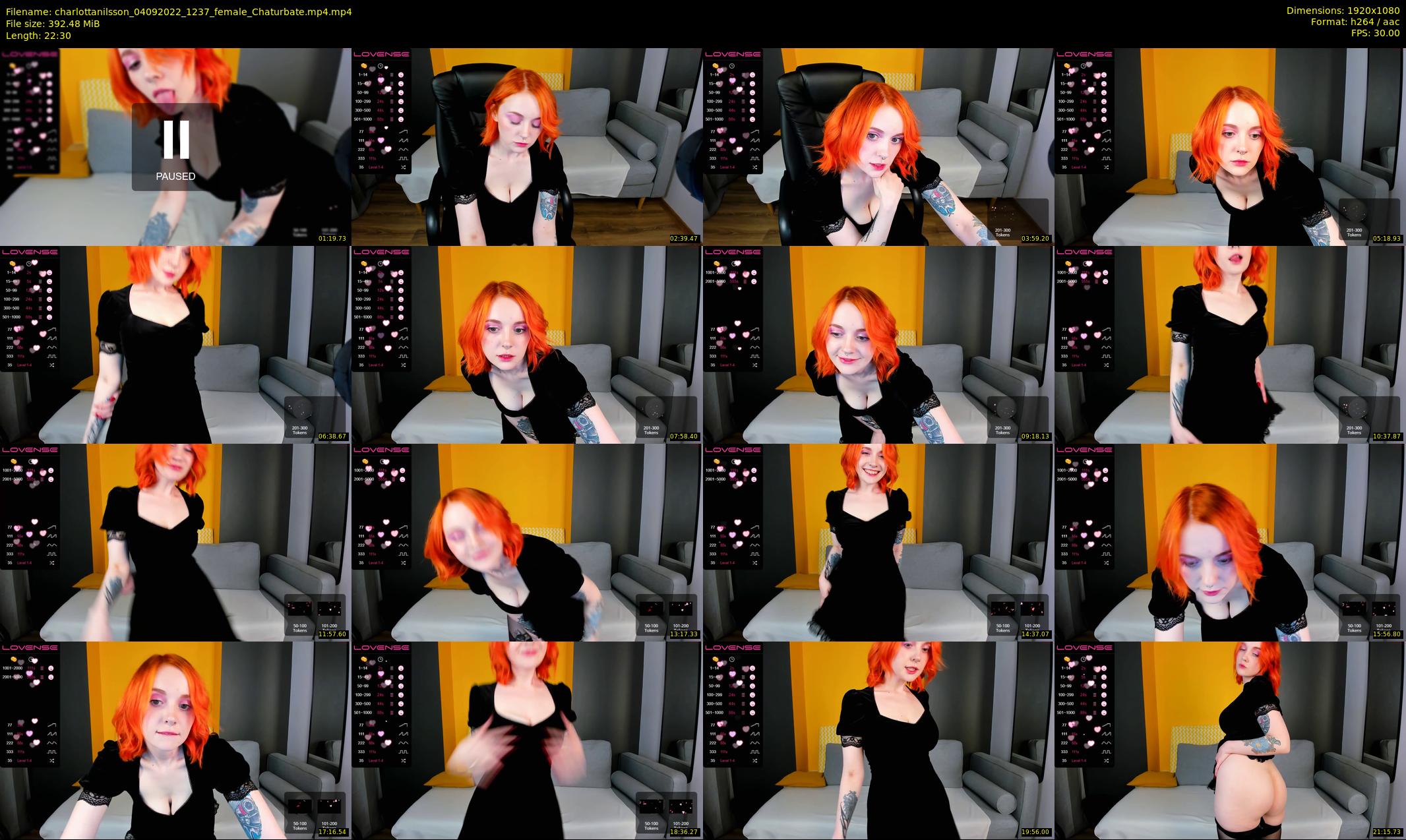 charlottanilsson — 23 minute Chaturbate female cam show recording, 1080p, Sep 4, 2022