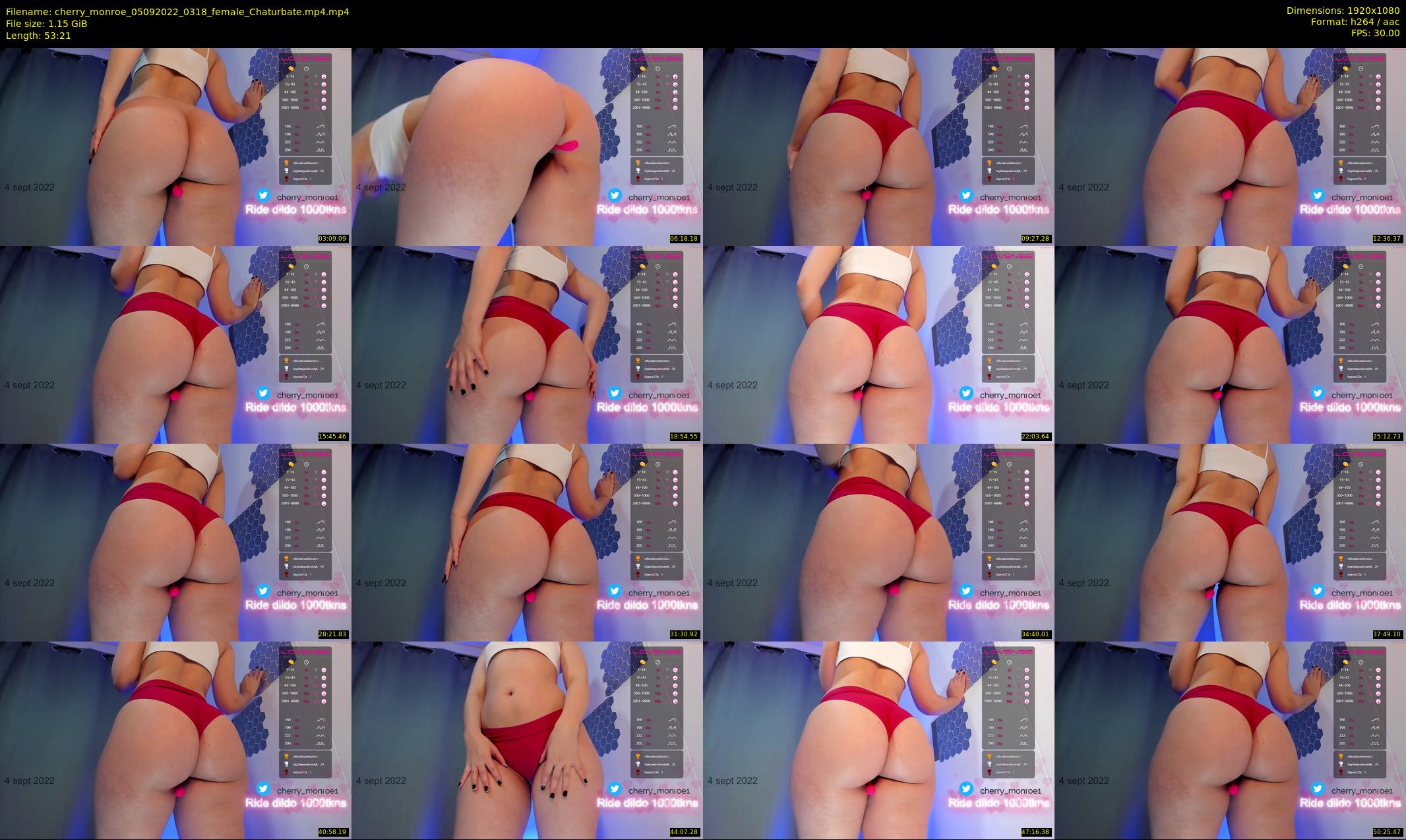 cherry_monroe — 54 minute Chaturbate female cam show recording, 1080p, Sep 5, 2022