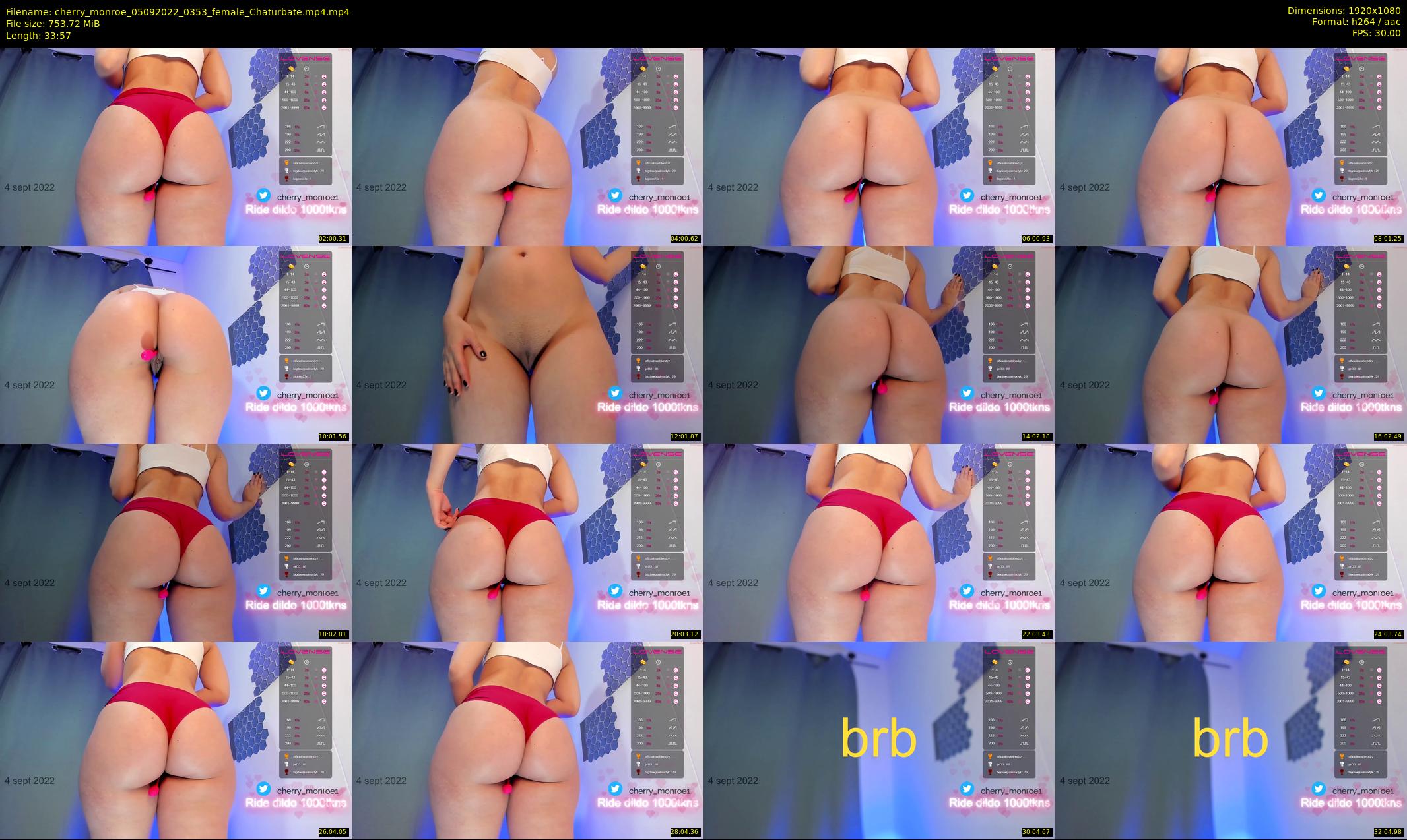 cherry_monroe — 34 minute Chaturbate female cam show recording, 1080p, Sep 5, 2022