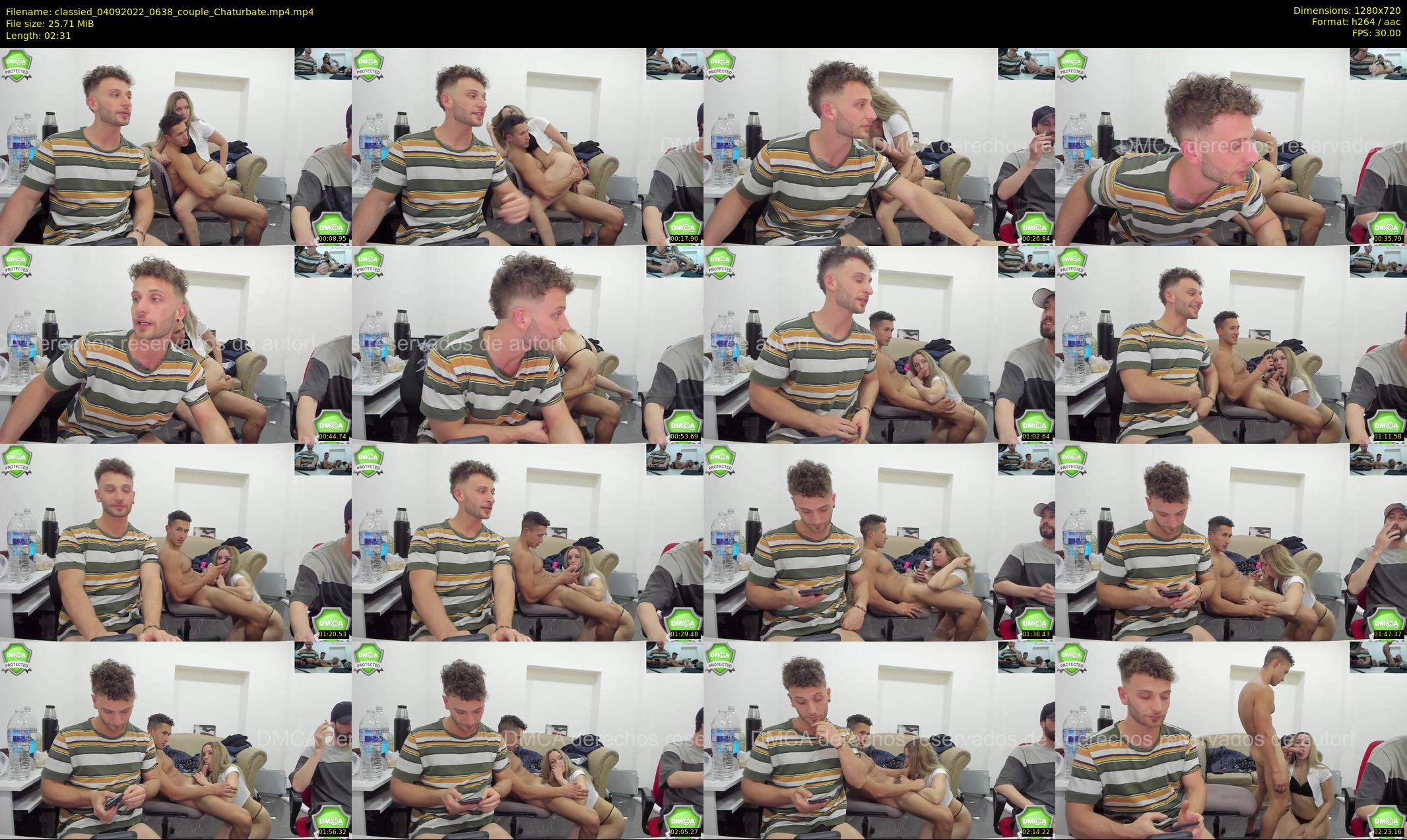 classied — 3 minute Chaturbate male cam show recording, 720p, Sep 4, 2022