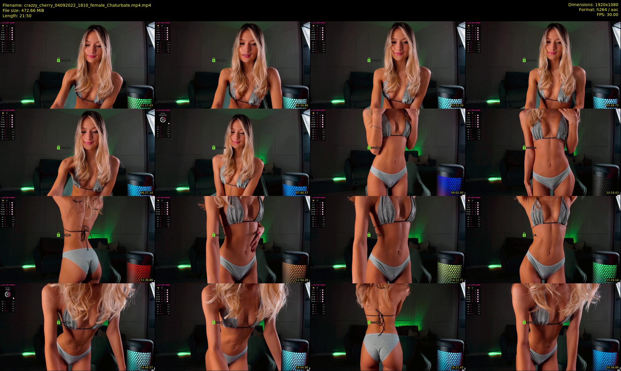 crazzy_cherry — 22 minute Chaturbate female cam show recording, 1080p, Sep 4, 2022