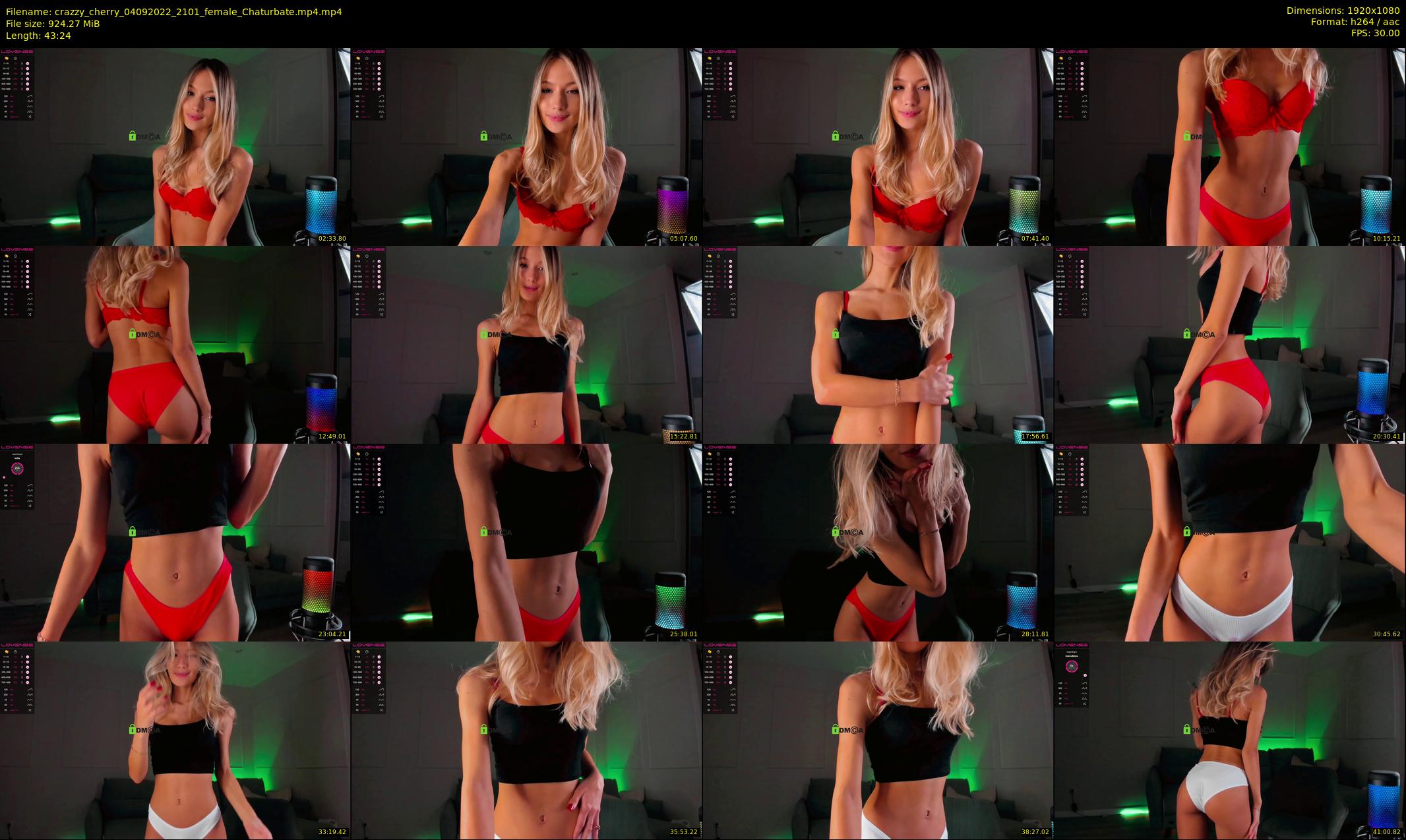 crazzy_cherry — 44 minute Chaturbate female cam show recording, 1080p, Sep 4, 2022