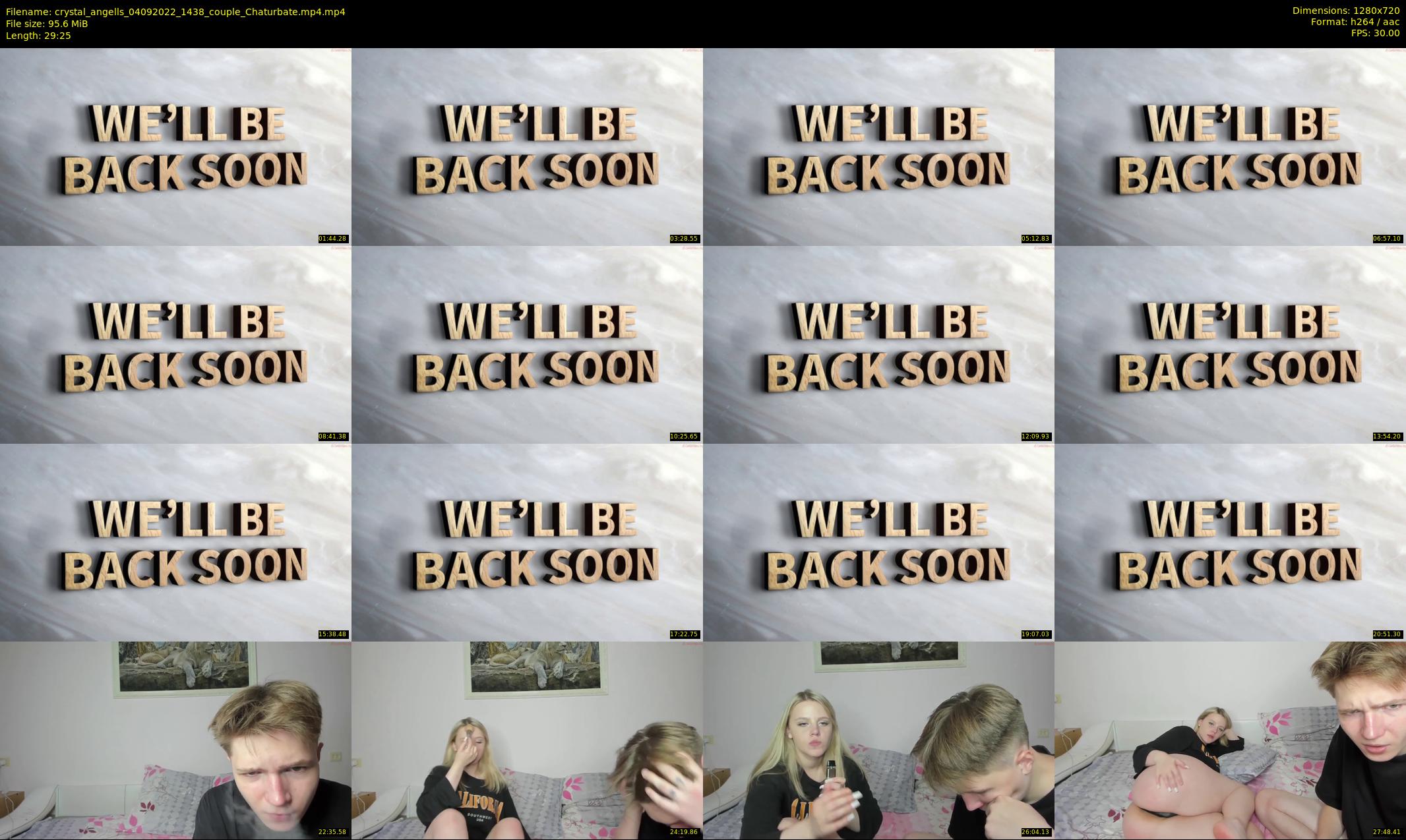 crystal_angells — 30 minute Chaturbate couple cam show recording, 720p, Sep 4, 2022