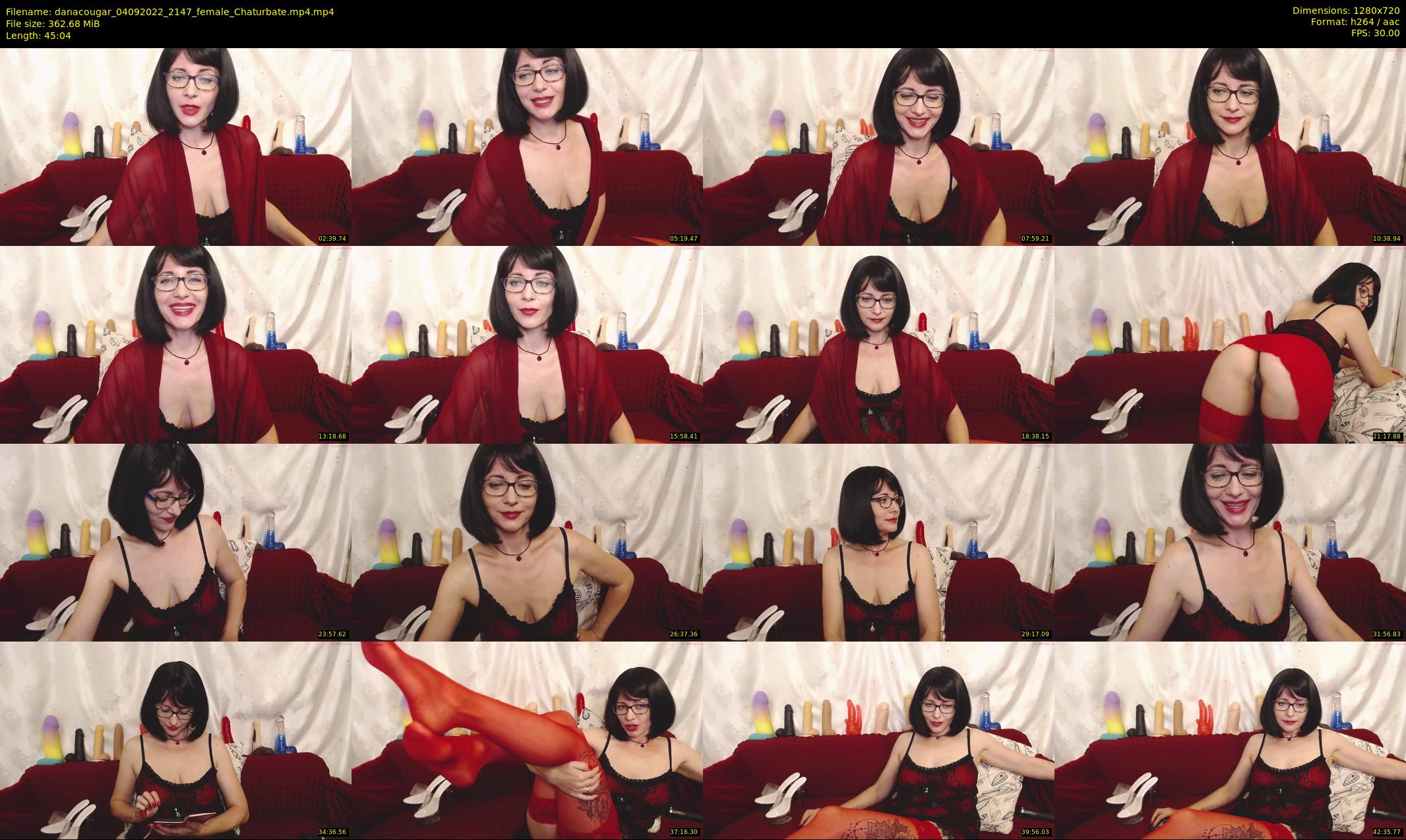 danacougar — 46 minute Chaturbate female cam show recording, 720p, Sep 4, 2022