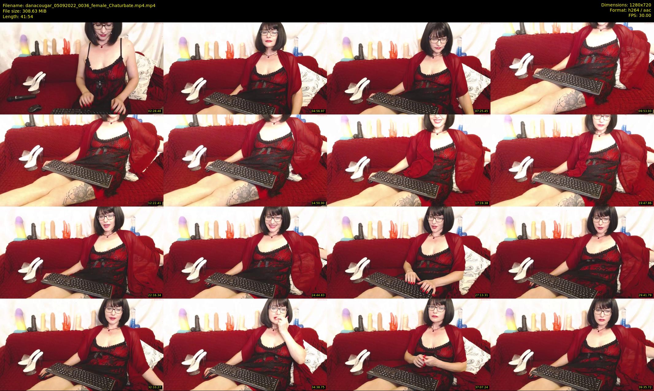 danacougar — 42 minute Chaturbate female cam show recording, 720p, Sep 5, 2022