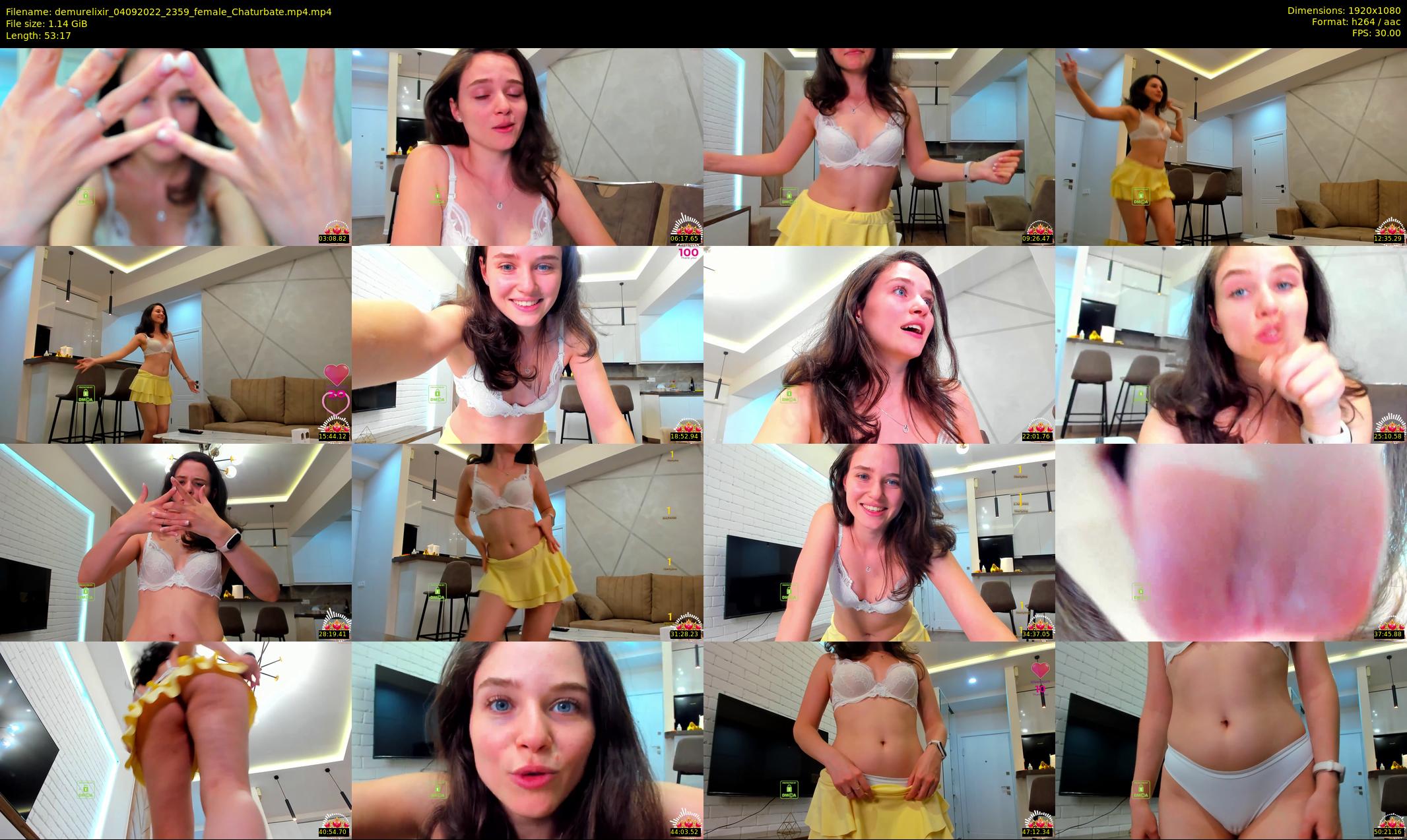 demurelixir — 54 minute Chaturbate female cam show recording, 1080p, Sep 4, 2022