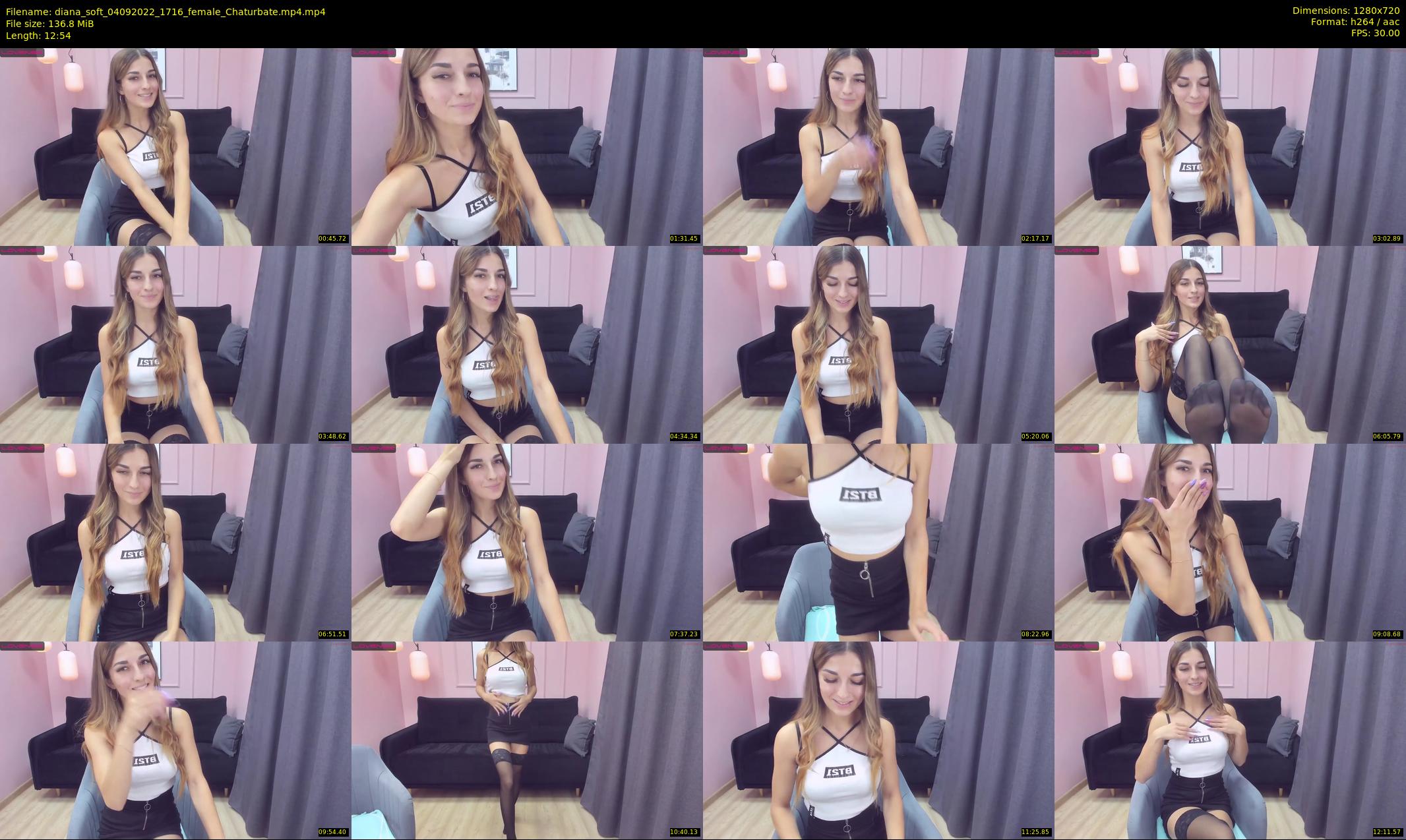 diana_soft — 13 minute Chaturbate female cam show recording, 720p, Sep 4, 2022