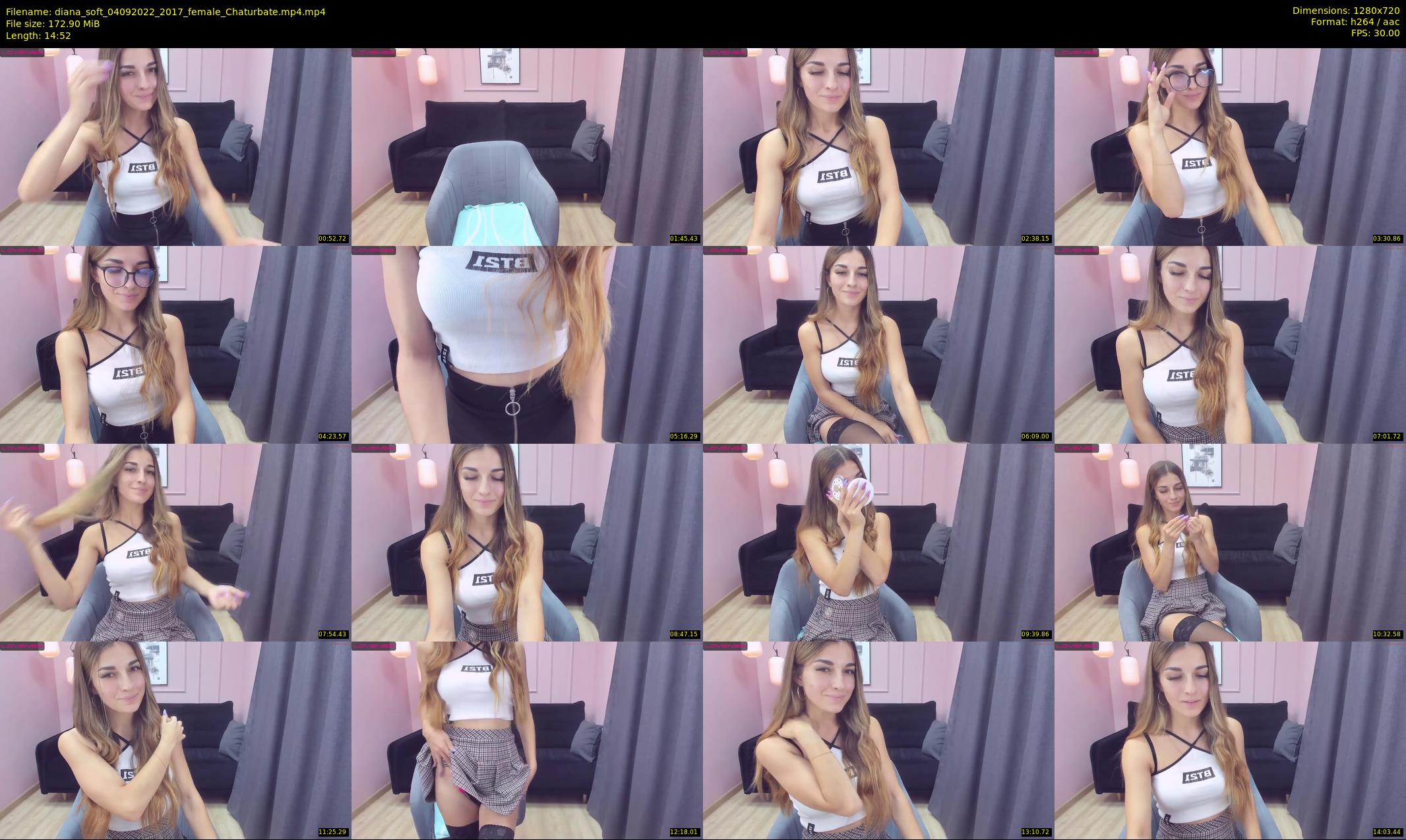 diana_soft — 15 minute Chaturbate female cam show recording, 720p, Sep 4, 2022