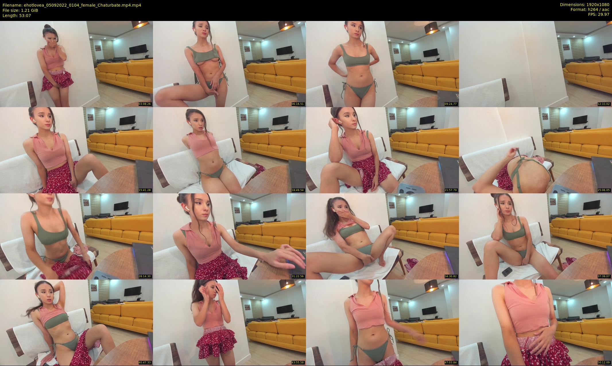 ehotlovea — 54 minute Chaturbate female cam show recording, 1080p, Sep 5, 2022