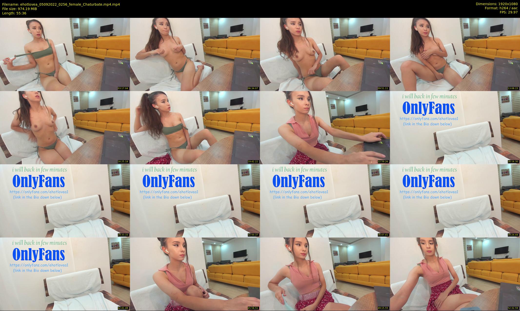 ehotlovea — 56 minute Chaturbate female cam show recording, 1080p, Sep 5, 2022
