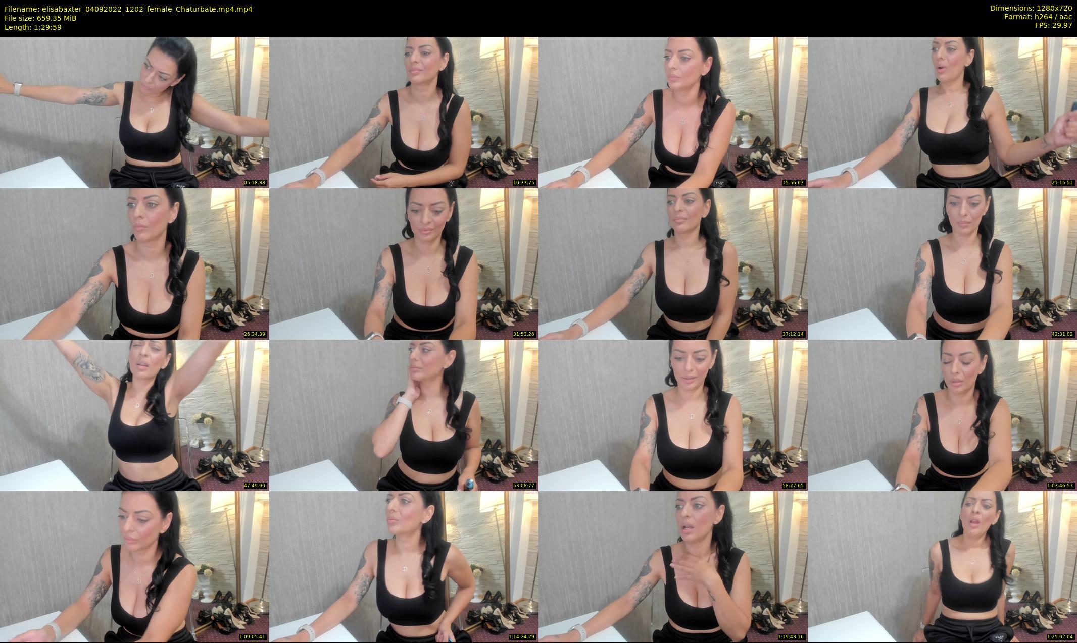 elisabaxter — 90 minute Chaturbate female cam show recording, 720p, Sep 4, 2022