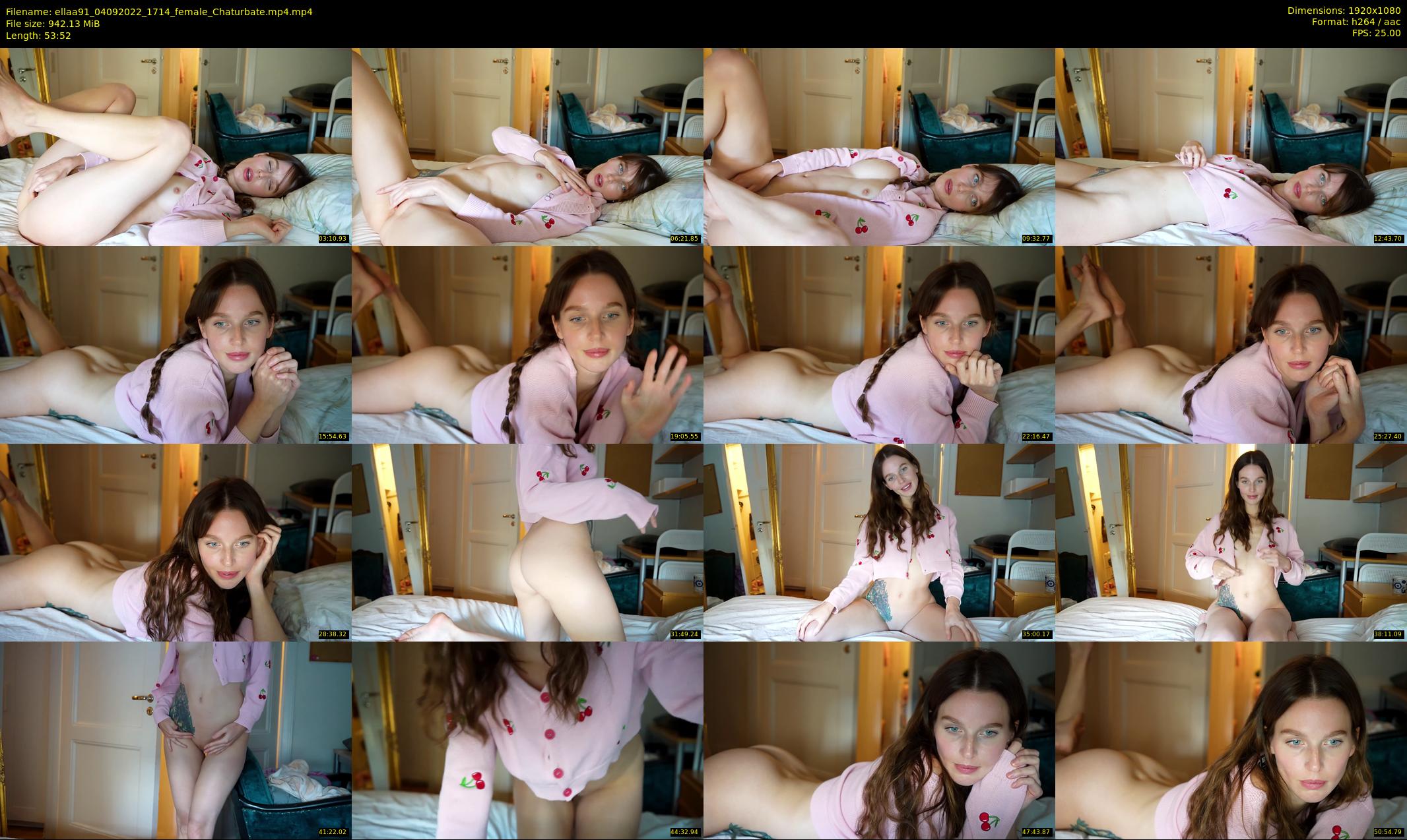 ellaa91 — 54 minute Chaturbate female cam show recording, 1080p, Sep 4, 2022
