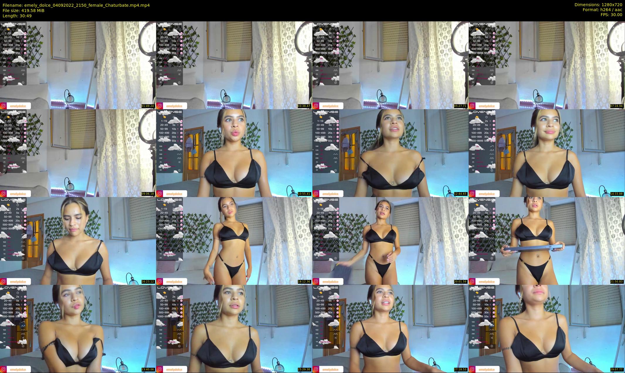emely_dolce — 31 minute Chaturbate female cam show recording, 720p, Sep 4, 2022