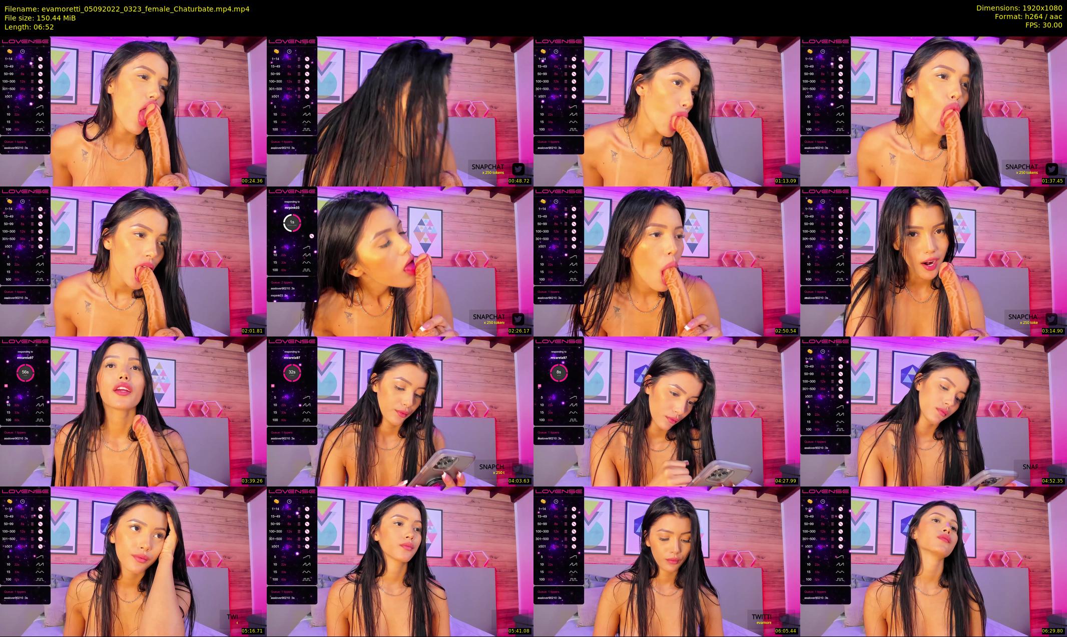 evamoretti — 7 minute Chaturbate female cam show recording, 1080p, Sep 5, 2022