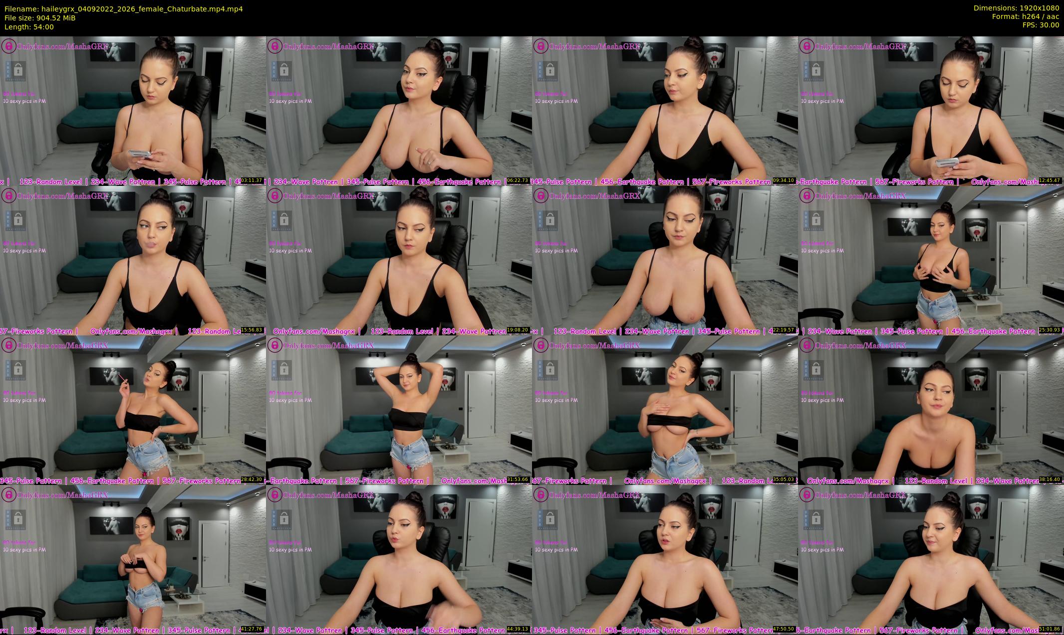 haileygrx — 54 minute Chaturbate female cam show recording, 1080p, Sep 4, 2022