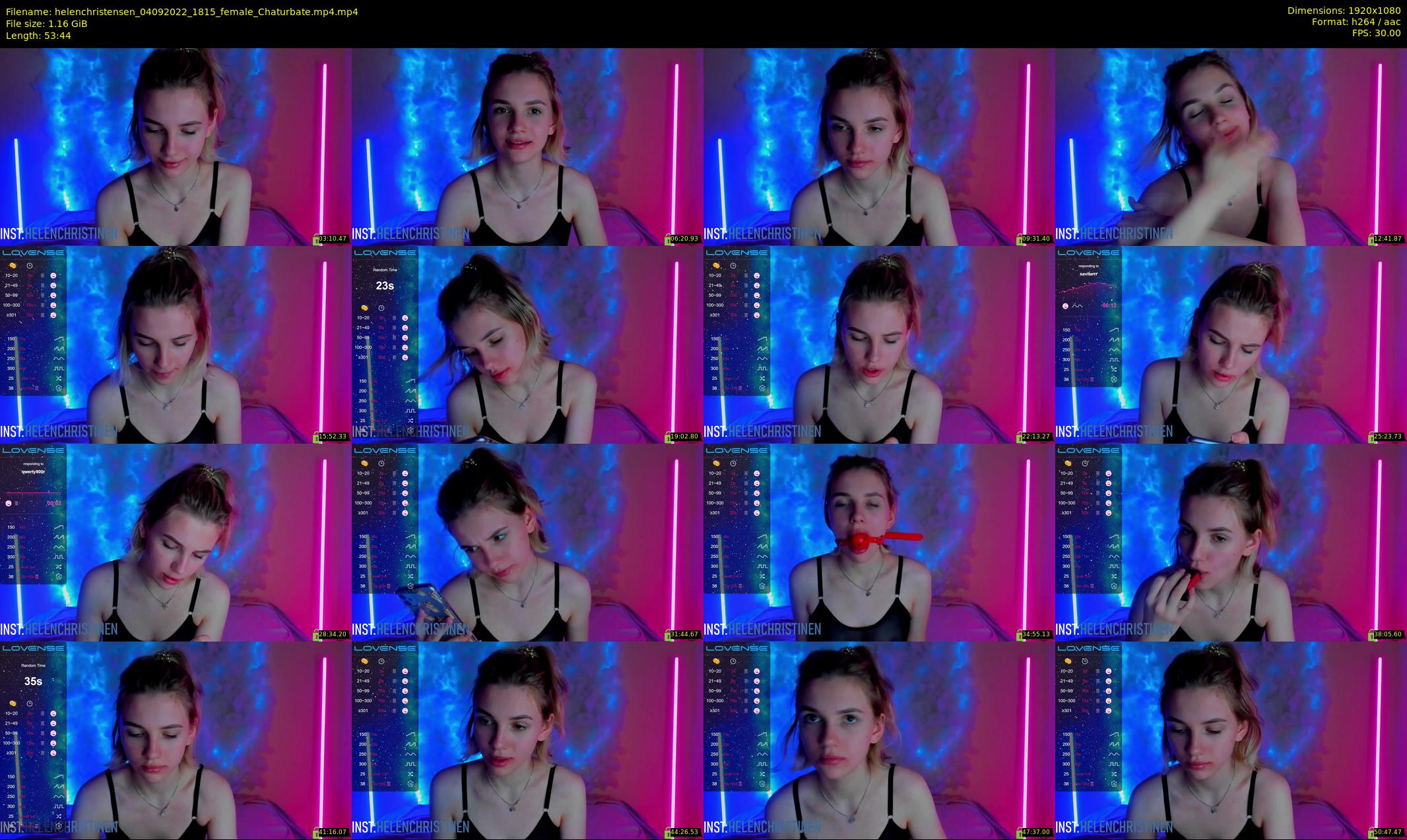 helenchristensen — 54 minute Chaturbate female cam show recording, 1080p, Sep 4, 2022