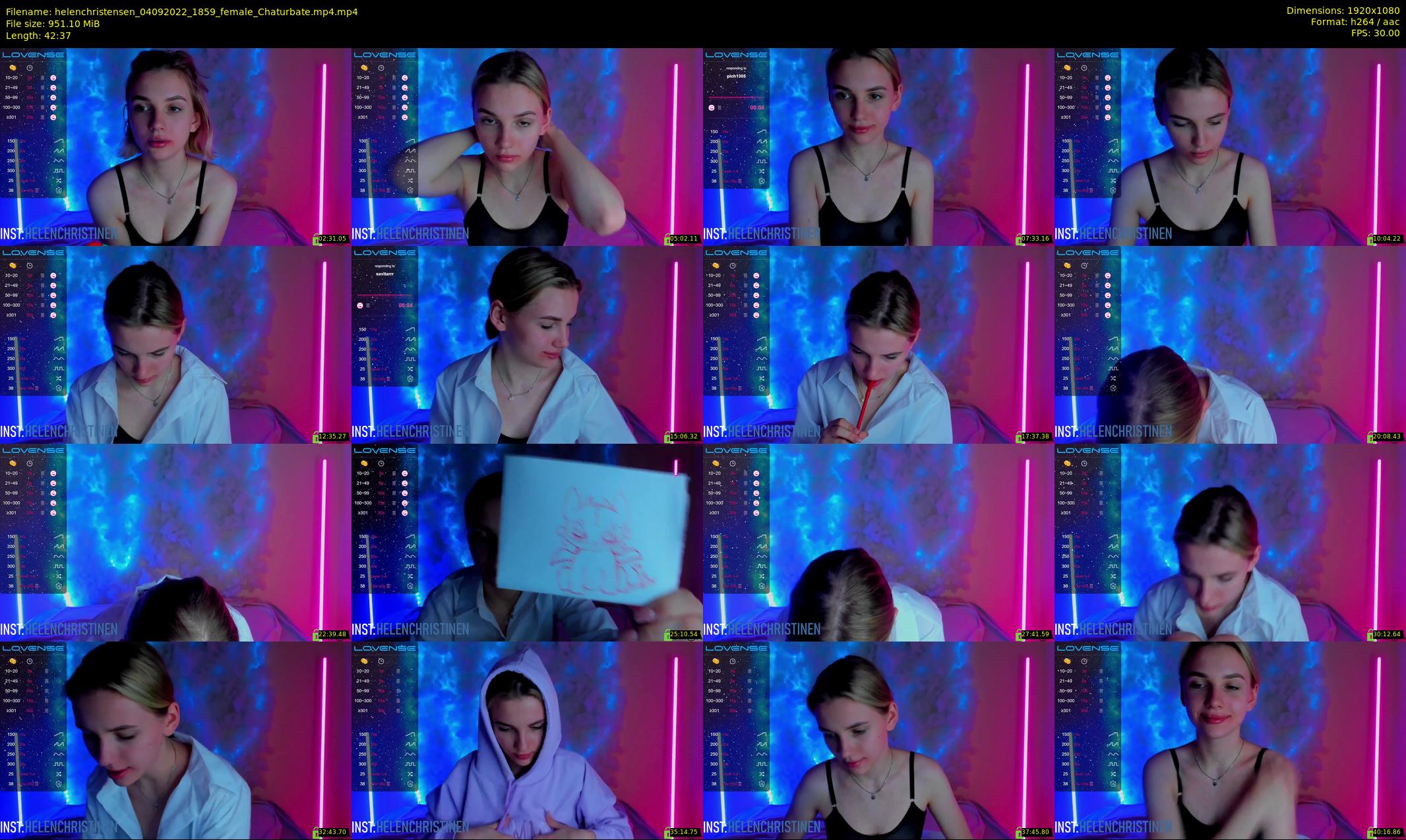 helenchristensen — 43 minute Chaturbate female cam show recording, 1080p, Sep 4, 2022